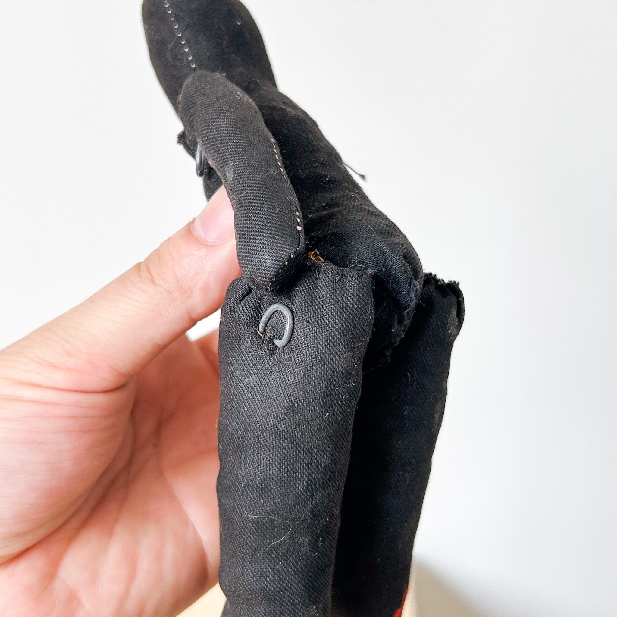 Handmade Black Rag Dall / ハンドメイド黒いぬいぐるみ