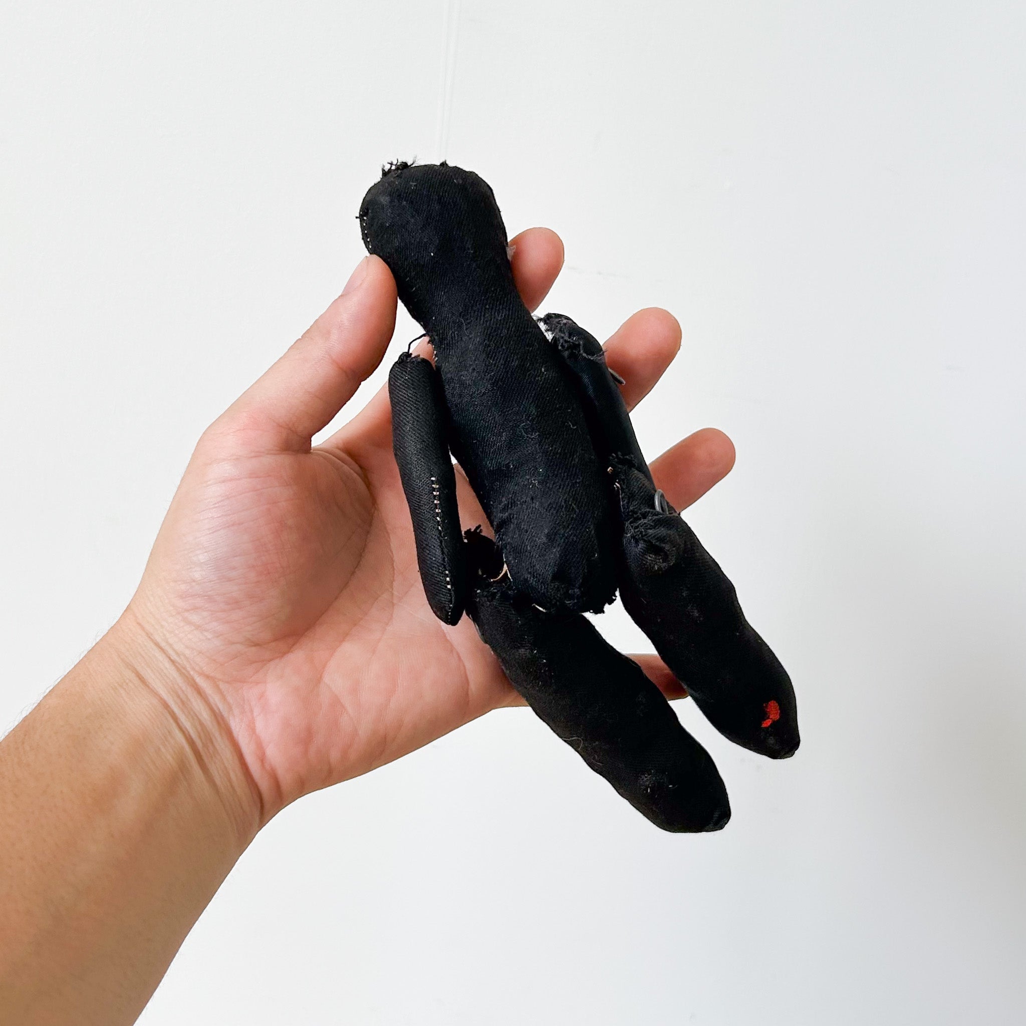 Handmade Black Rag Dall / ハンドメイド黒いぬいぐるみ