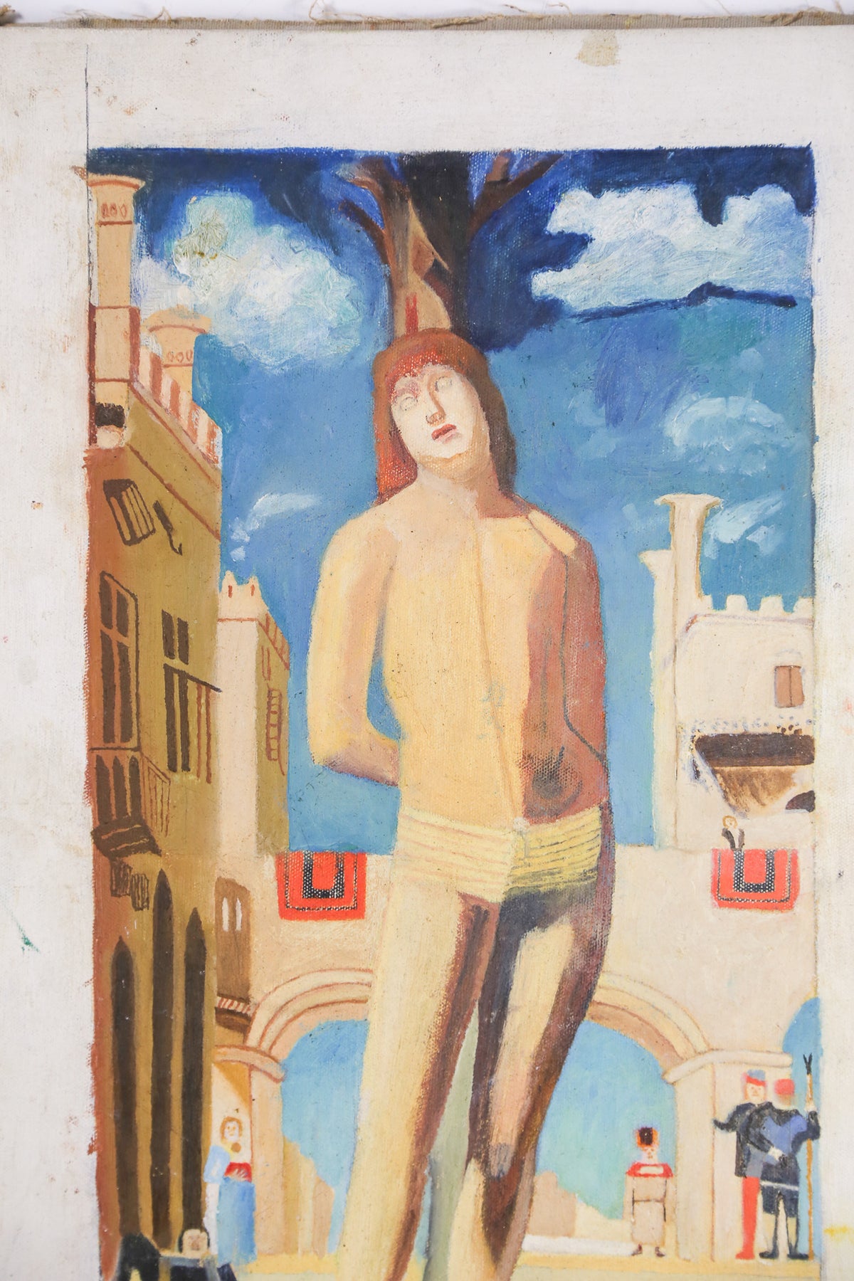 Vintage Canvas Oil Painting / ヴィンテージ キャンバス オイルペインティング