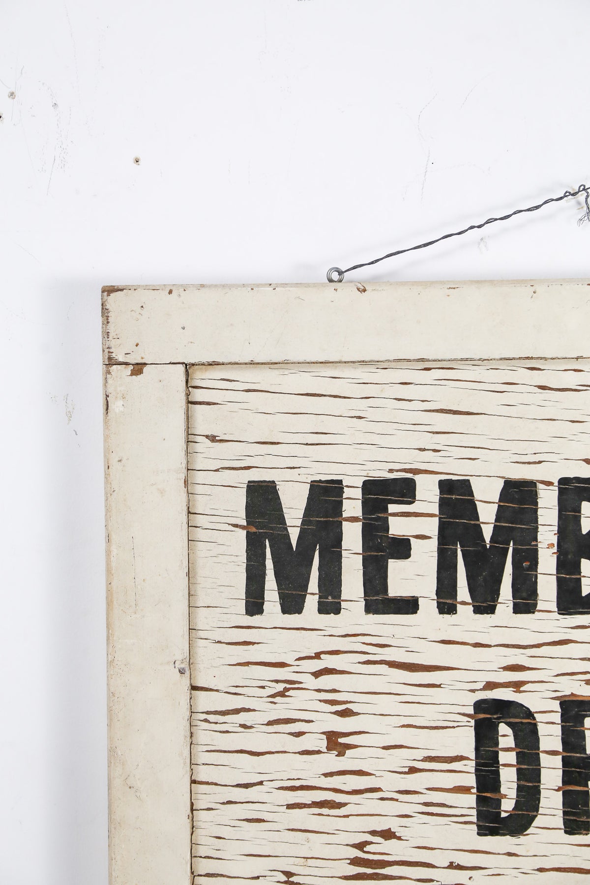 MEMBERSHIP DRIVE Wooden Sign / 木製ペイントサインボード