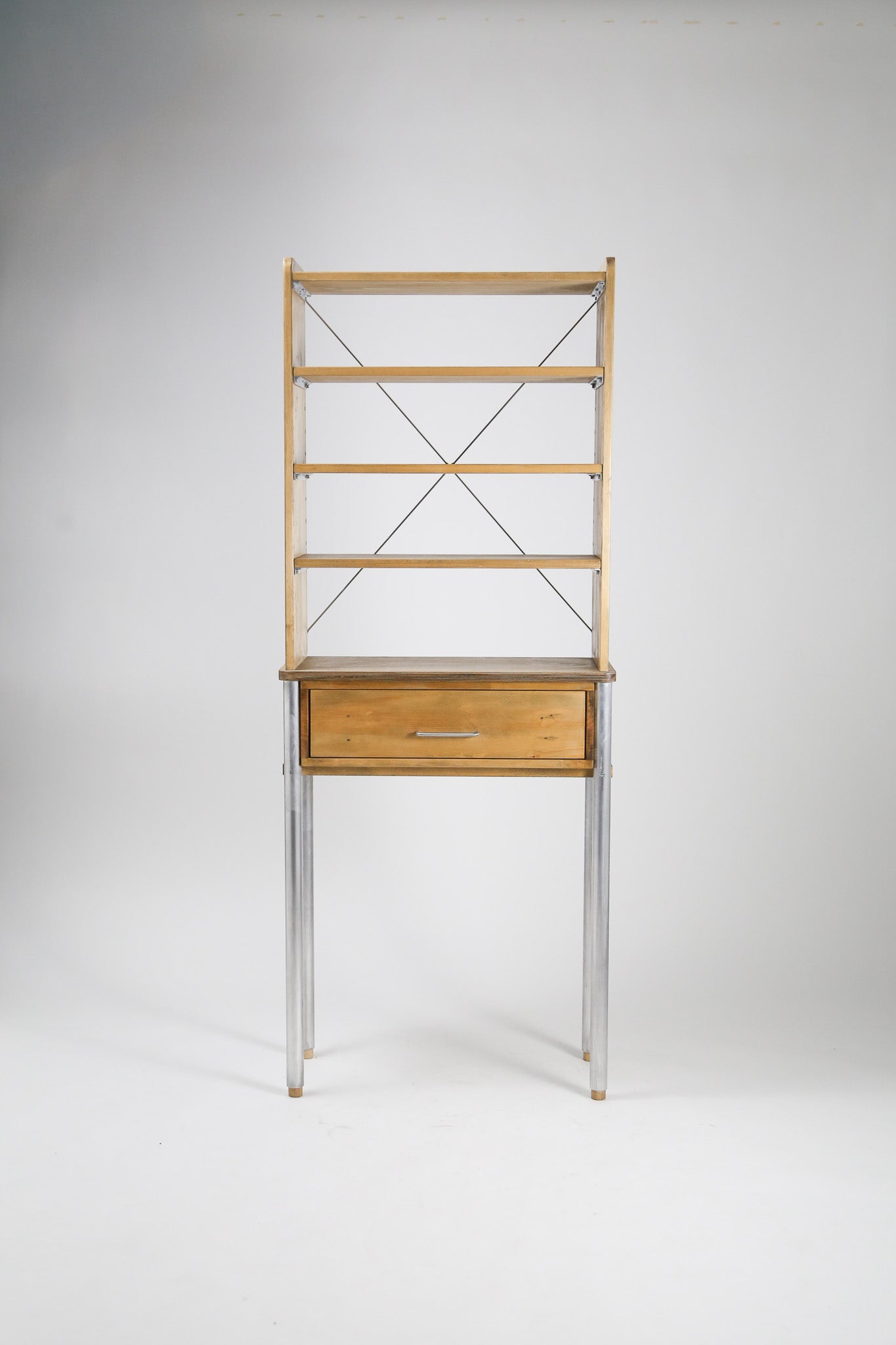 Plywood & Metal Pipe Tall Shelf / 合板とメタルパイプのトールシェルフ