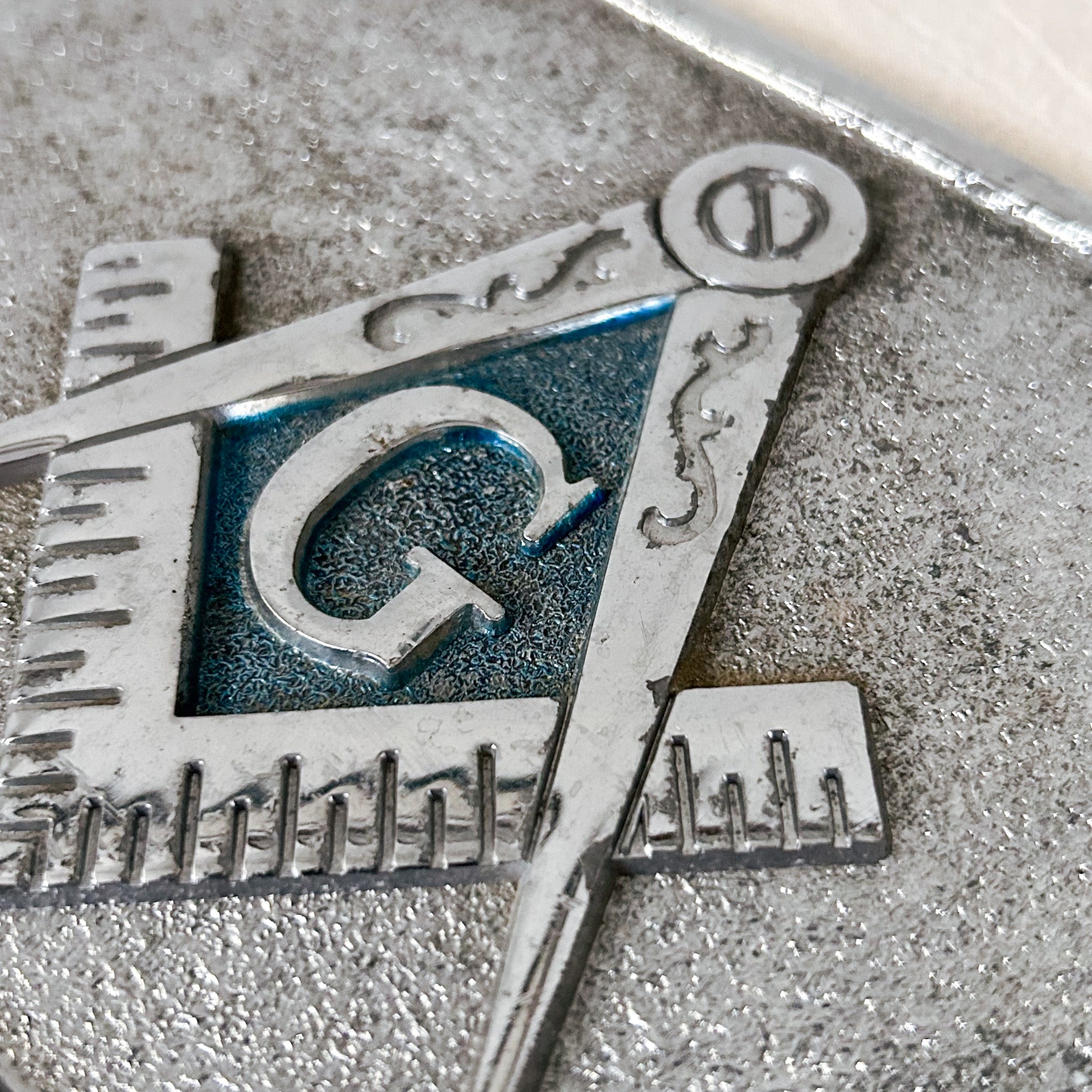 フリーメイソン　ハンドメイドプレート Freemason Logo Metal Plate / フリーメイソンロゴ金属プレート