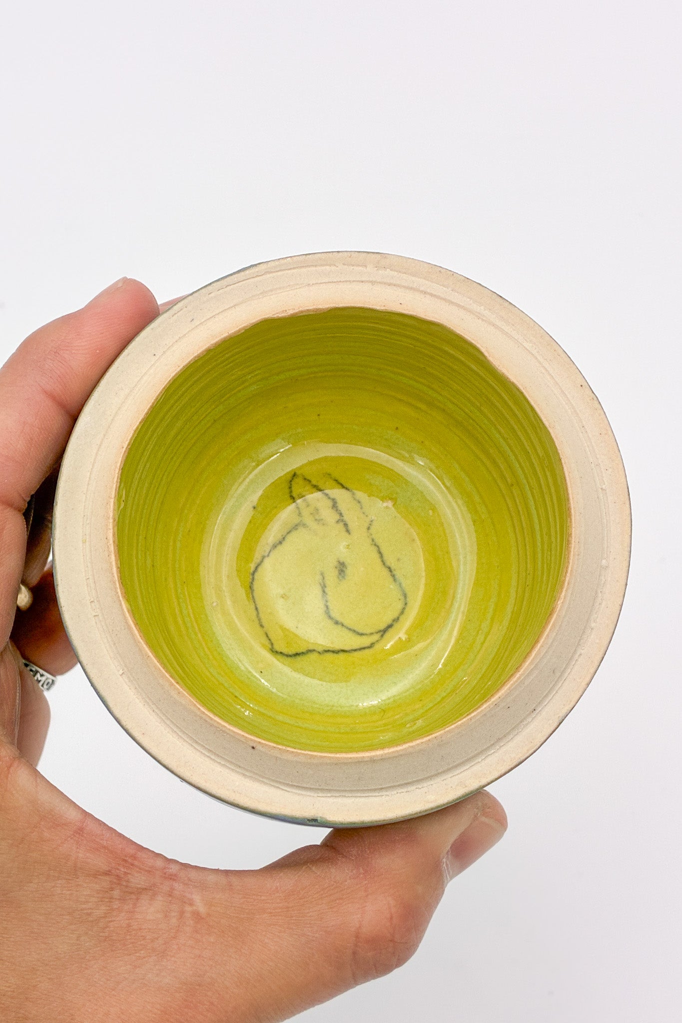 Light Blue Lidded Container / 水色 フタ付き容器