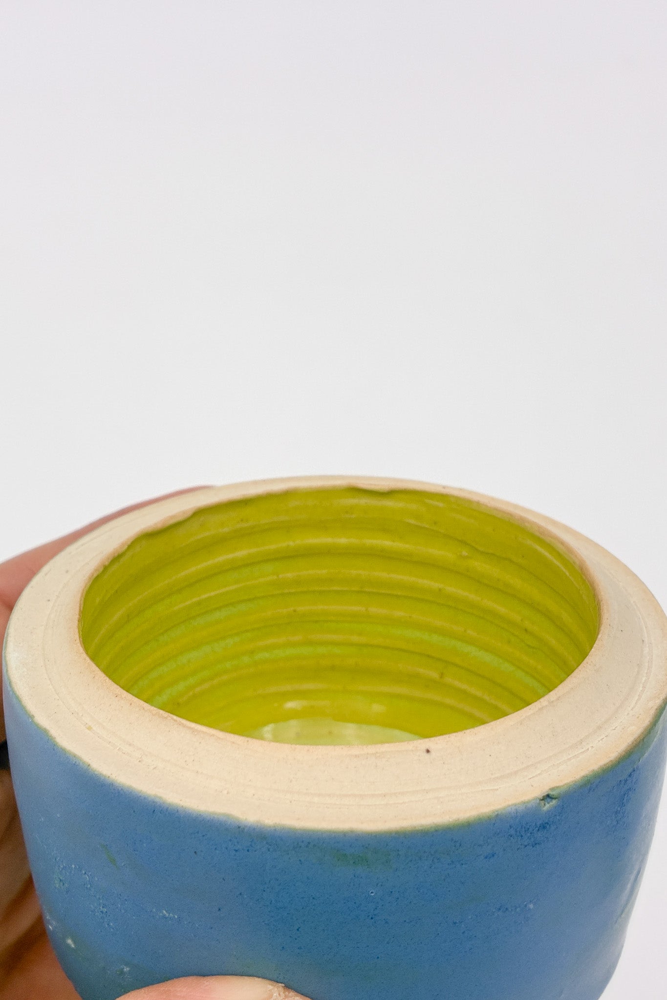 Light Blue Lidded Container / 水色 フタ付き容器