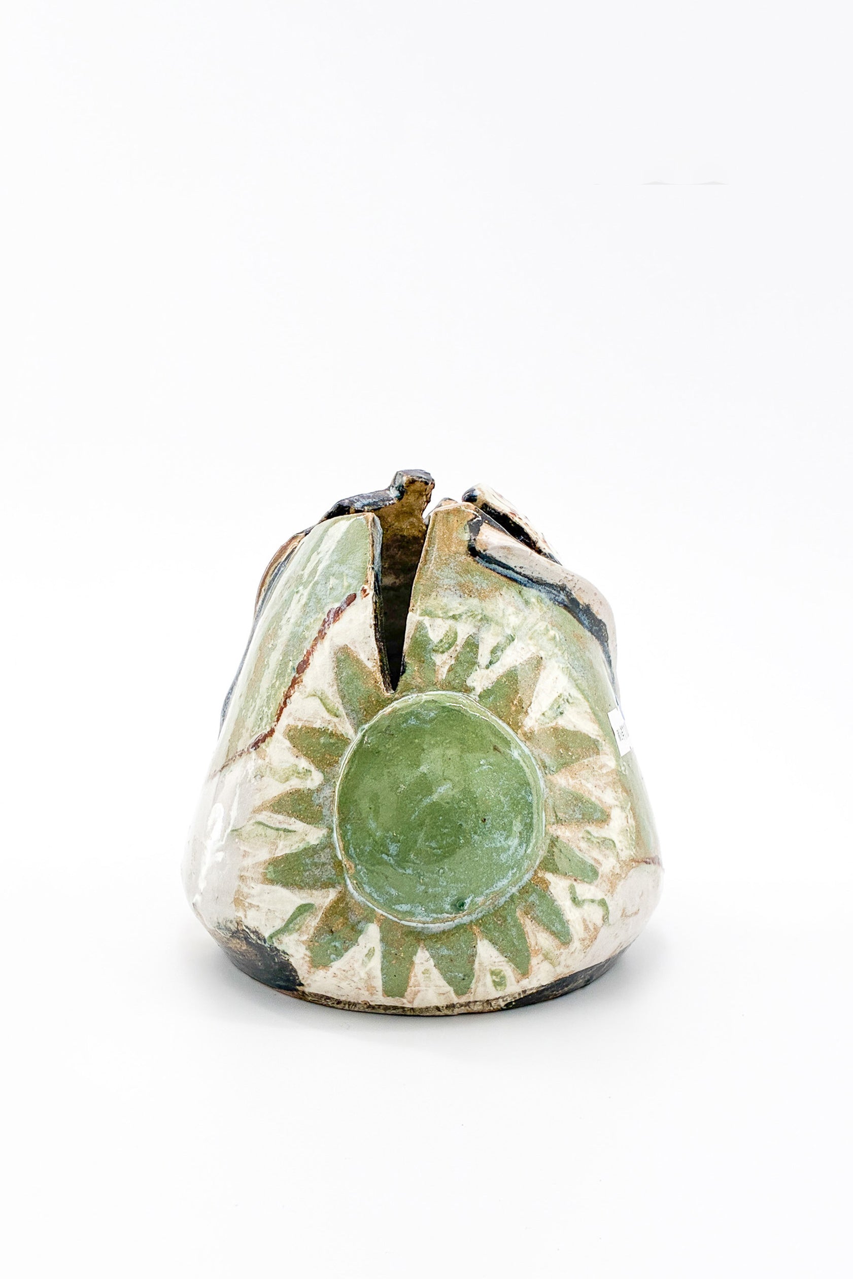 Light Green Painted Flower Vase / ライトグリーン ペイント フラワーベース