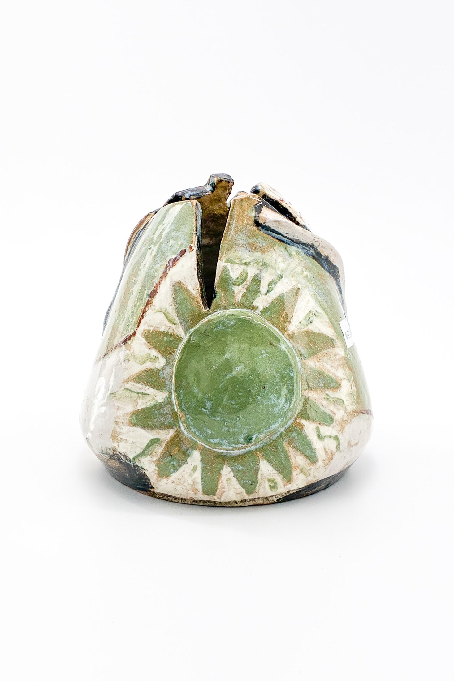 Light Green Painted Flower Vase / ライトグリーン ペイント フラワーベース