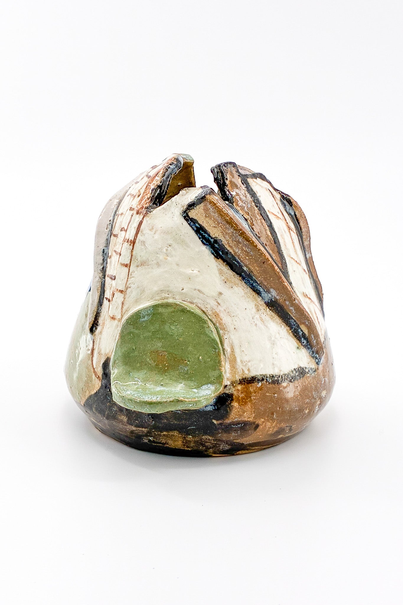 Light Green Painted Flower Vase / ライトグリーン ペイント フラワーベース