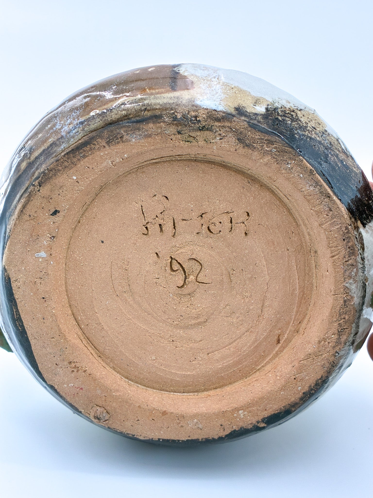 Light Green Painted Flower Vase / ライトグリーン ペイント フラワーベース