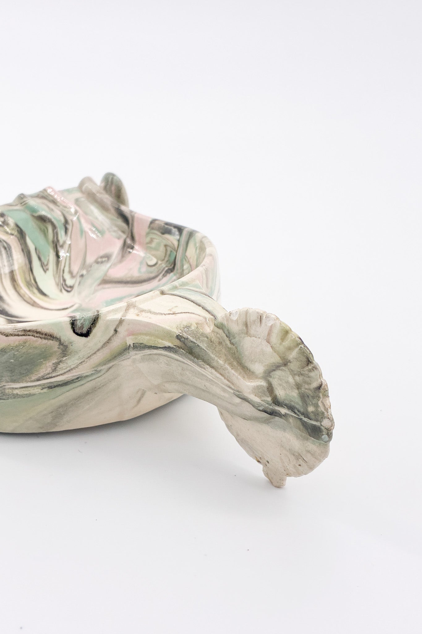 Ceramic Marble Ashtray / 陶器のマーブル柄 灰皿