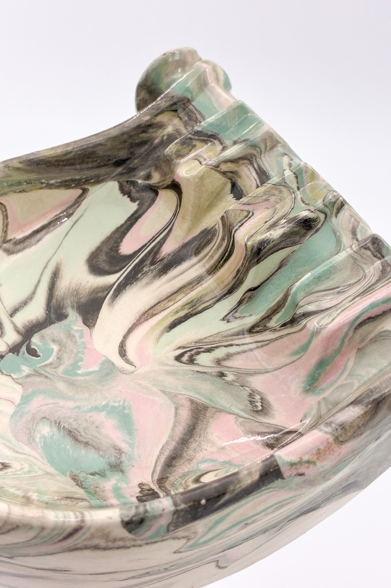 Ceramic Marble Ashtray / 陶器のマーブル柄 灰皿