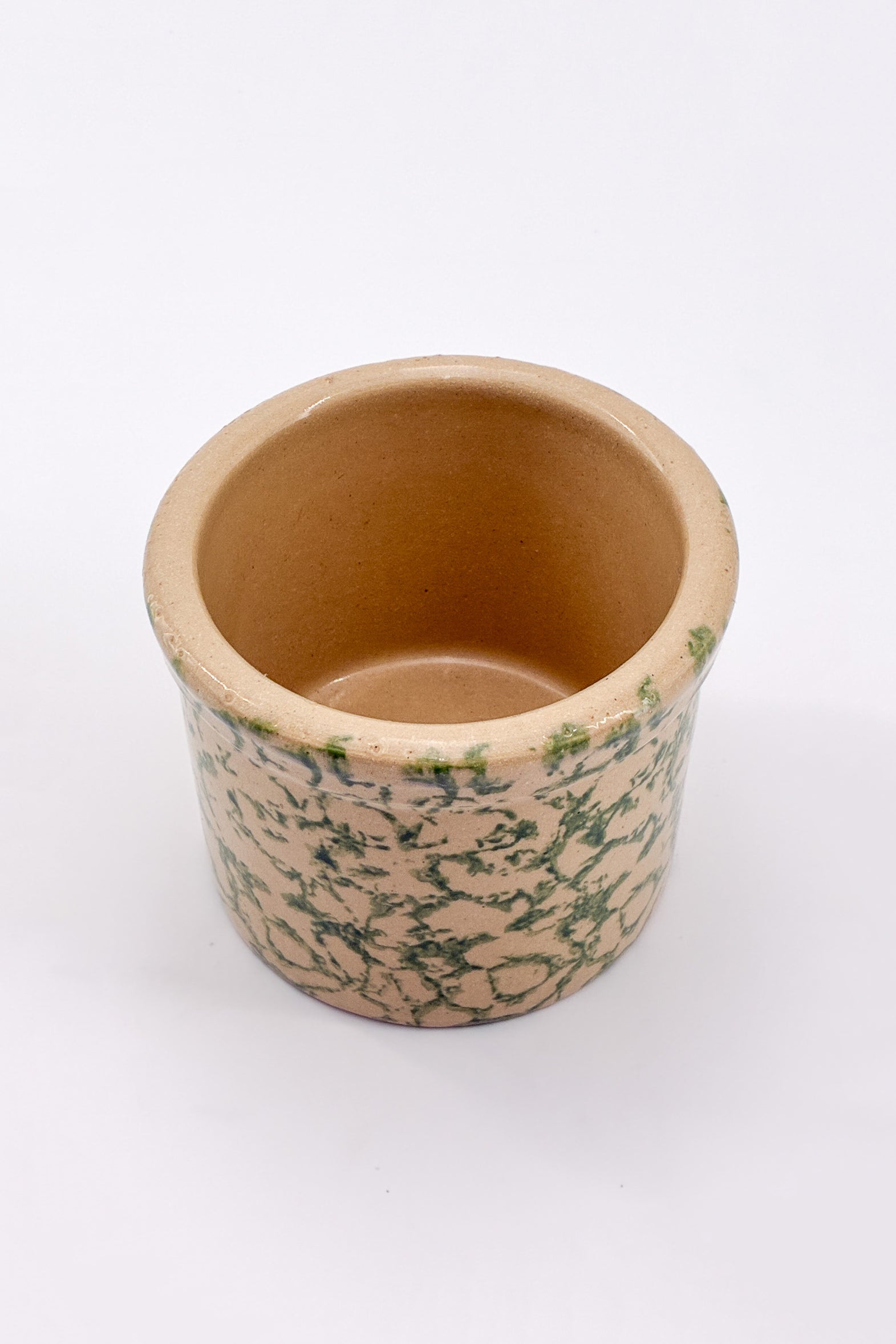 スポンジウェア 陶器鉢カバー / Spongeware Ceramic Plant Cover