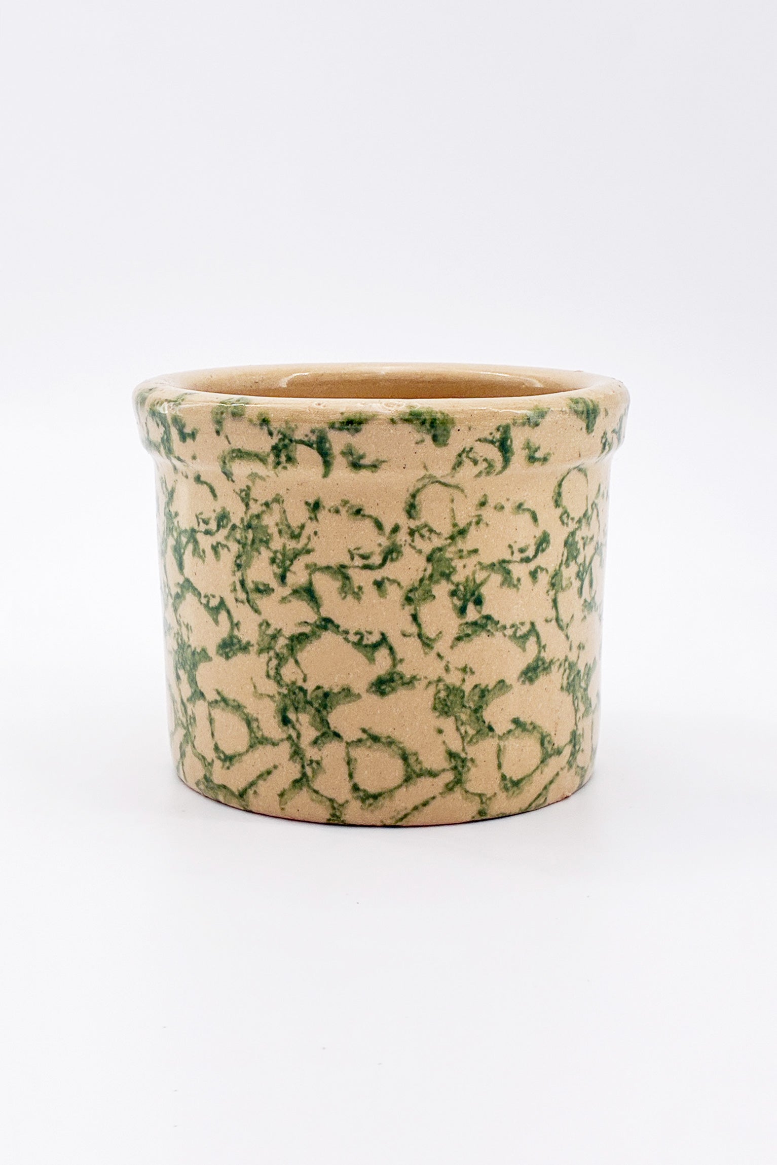 スポンジウェア 陶器鉢カバー / Spongeware Ceramic Plant Cover