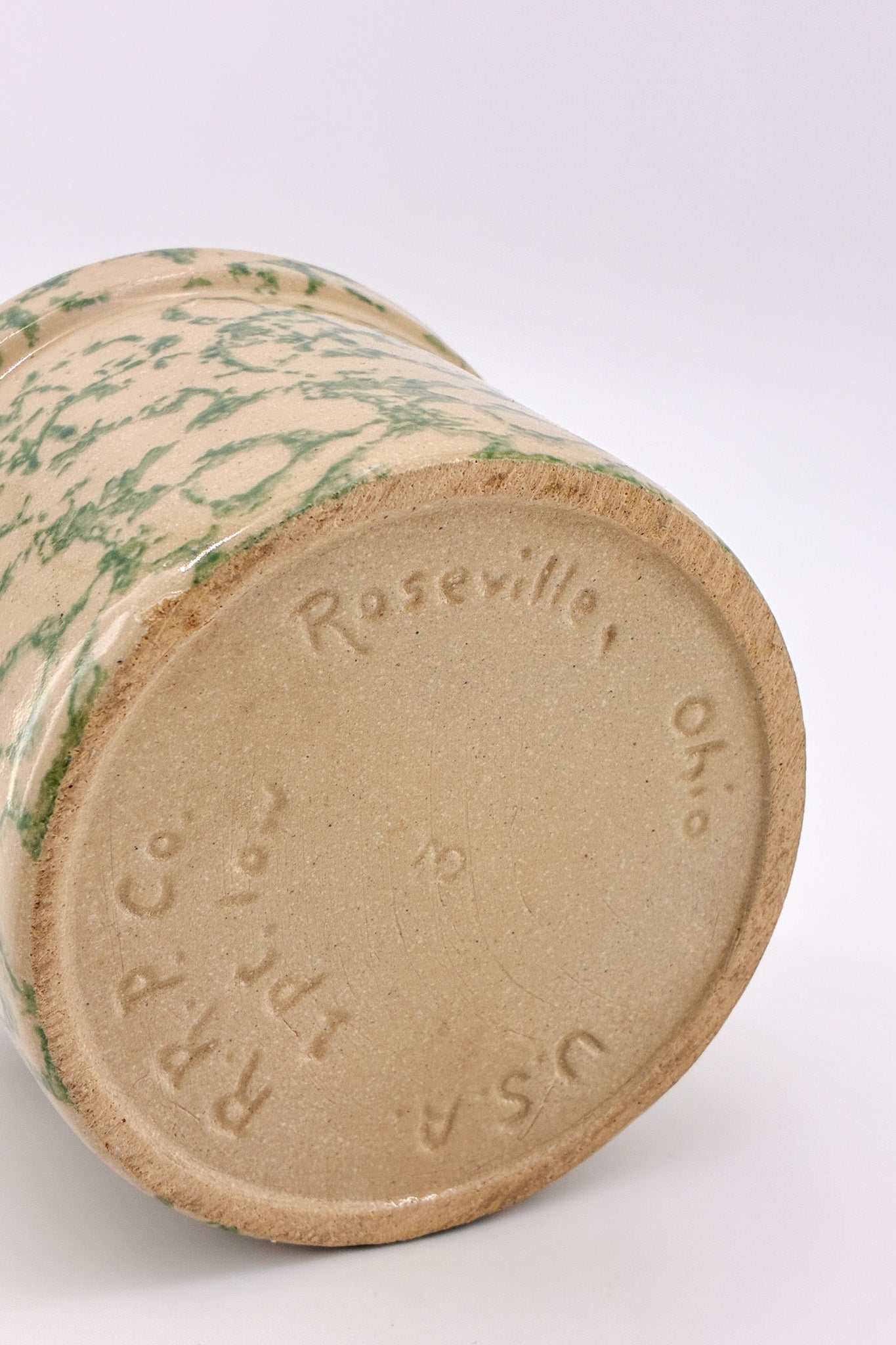 スポンジウェア 陶器鉢カバー / Spongeware Ceramic Plant Cover