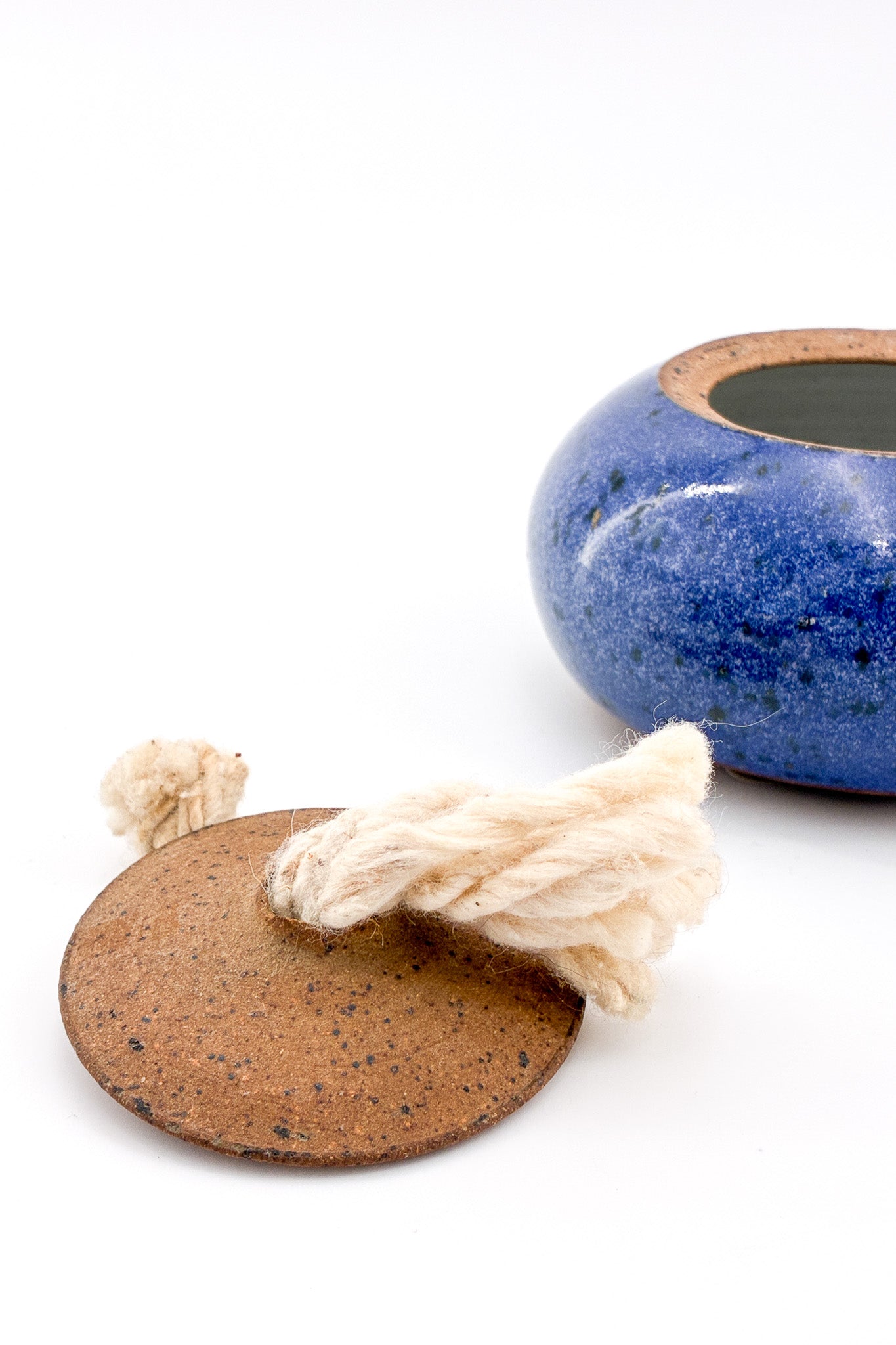 Ceramic Oil Lamp (Blue) / オイルランプ（ブルー）