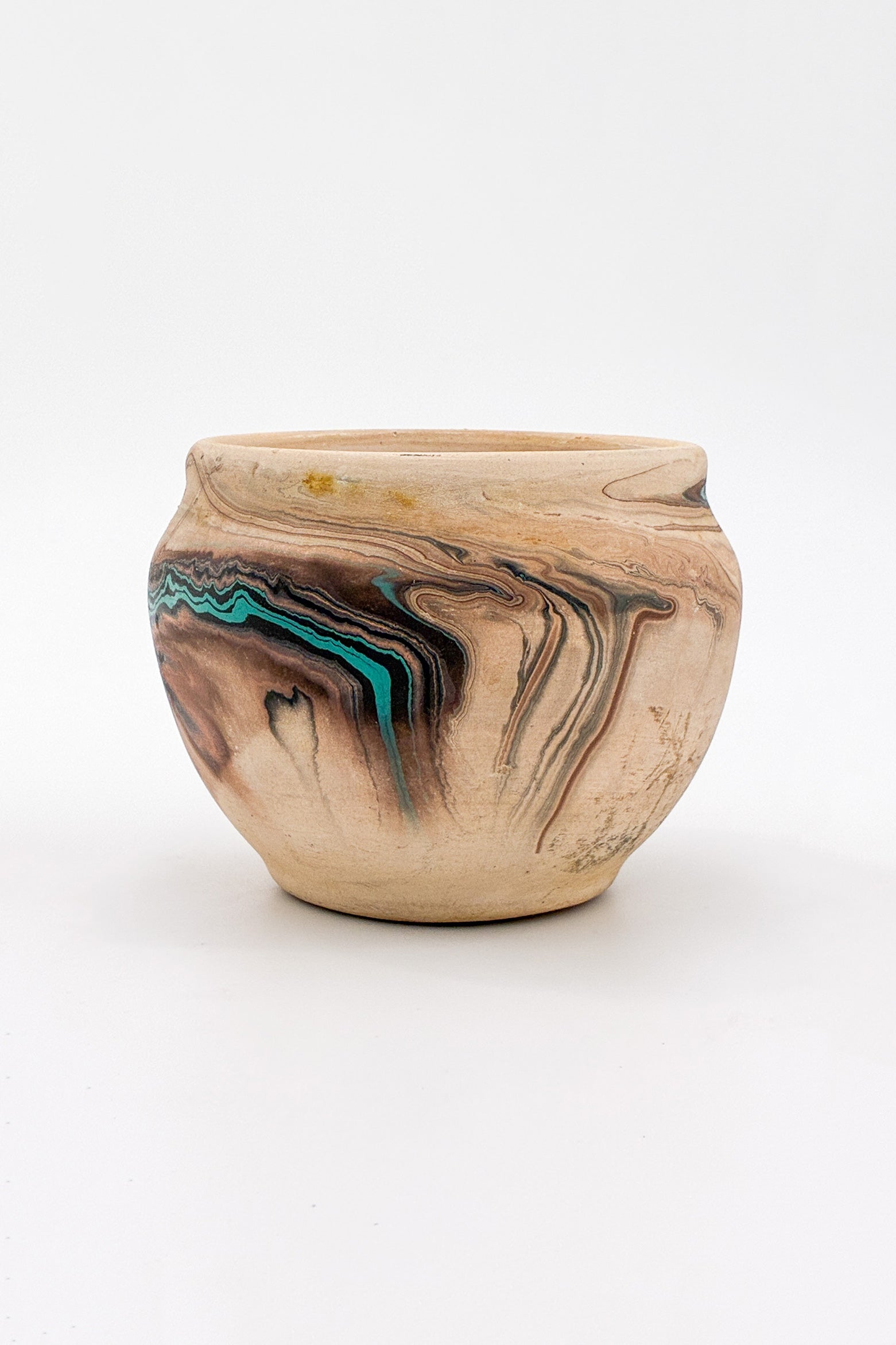 Nemadji Pottery Bowl / ネマジ ポタリー 器（水色・茶・オレンジ）