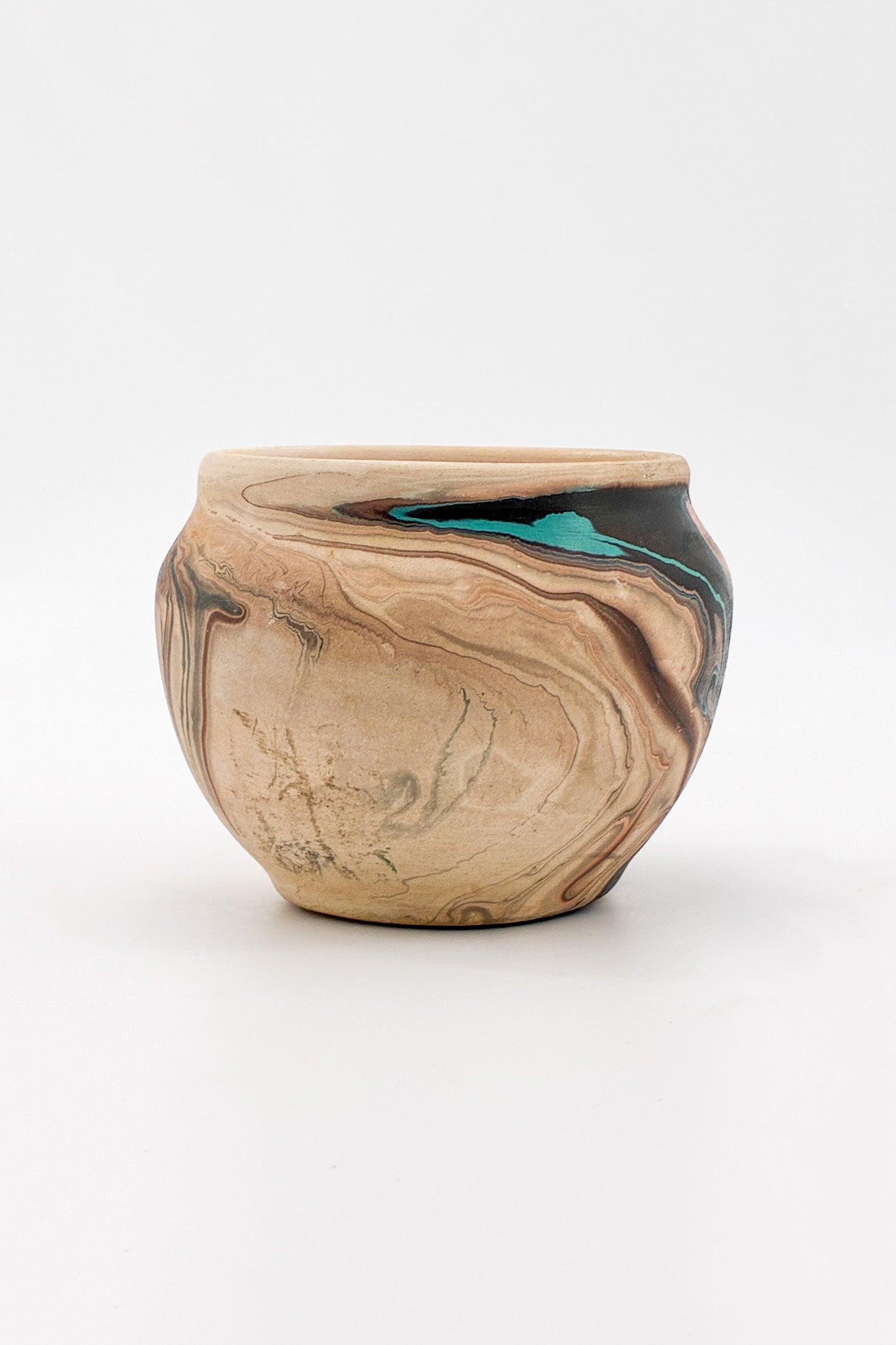 Nemadji Pottery Bowl / ネマジ ポタリー 器（水色・茶・オレンジ）