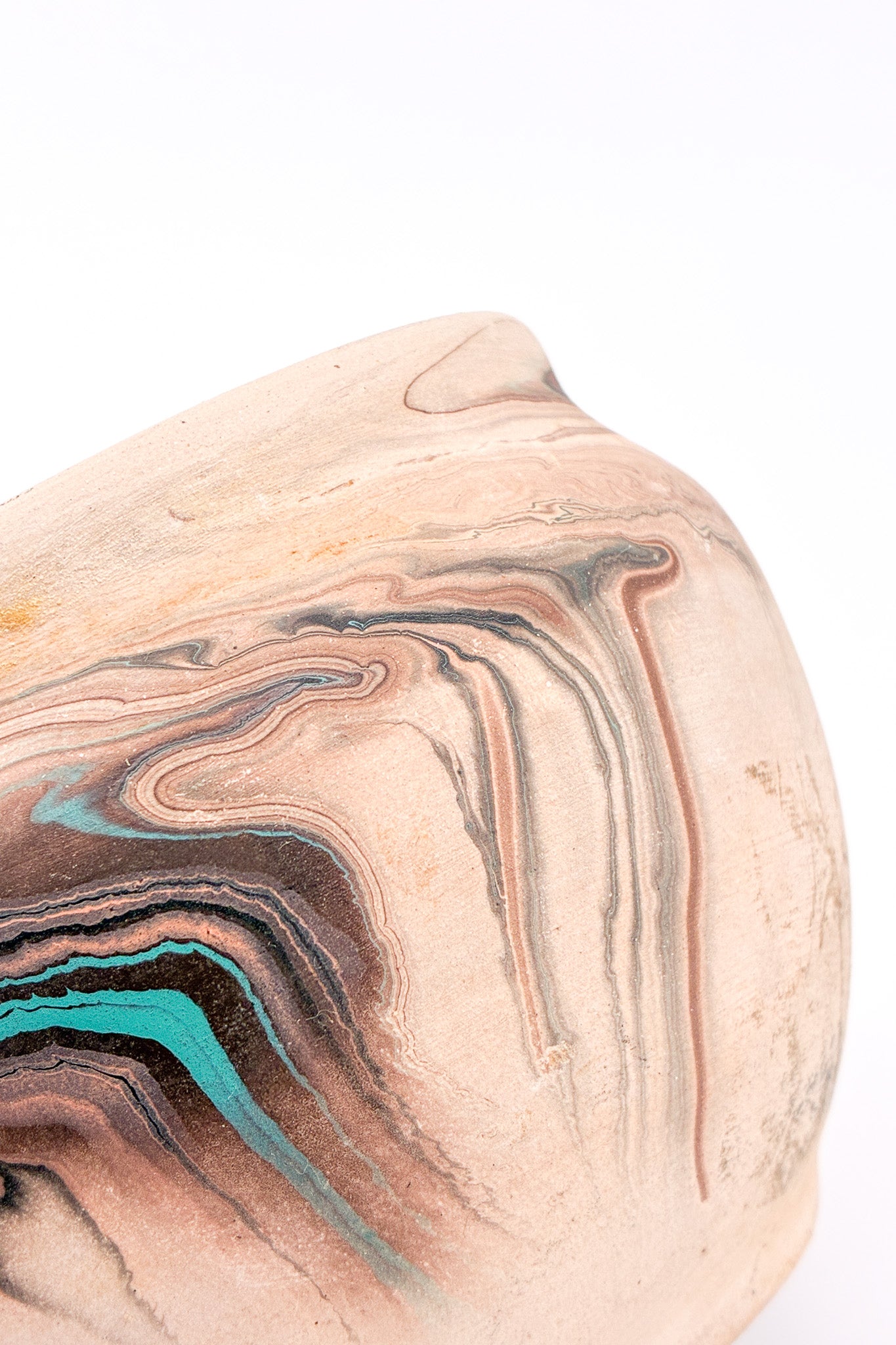 Nemadji Pottery Bowl / ネマジ ポタリー 器（水色・茶・オレンジ）