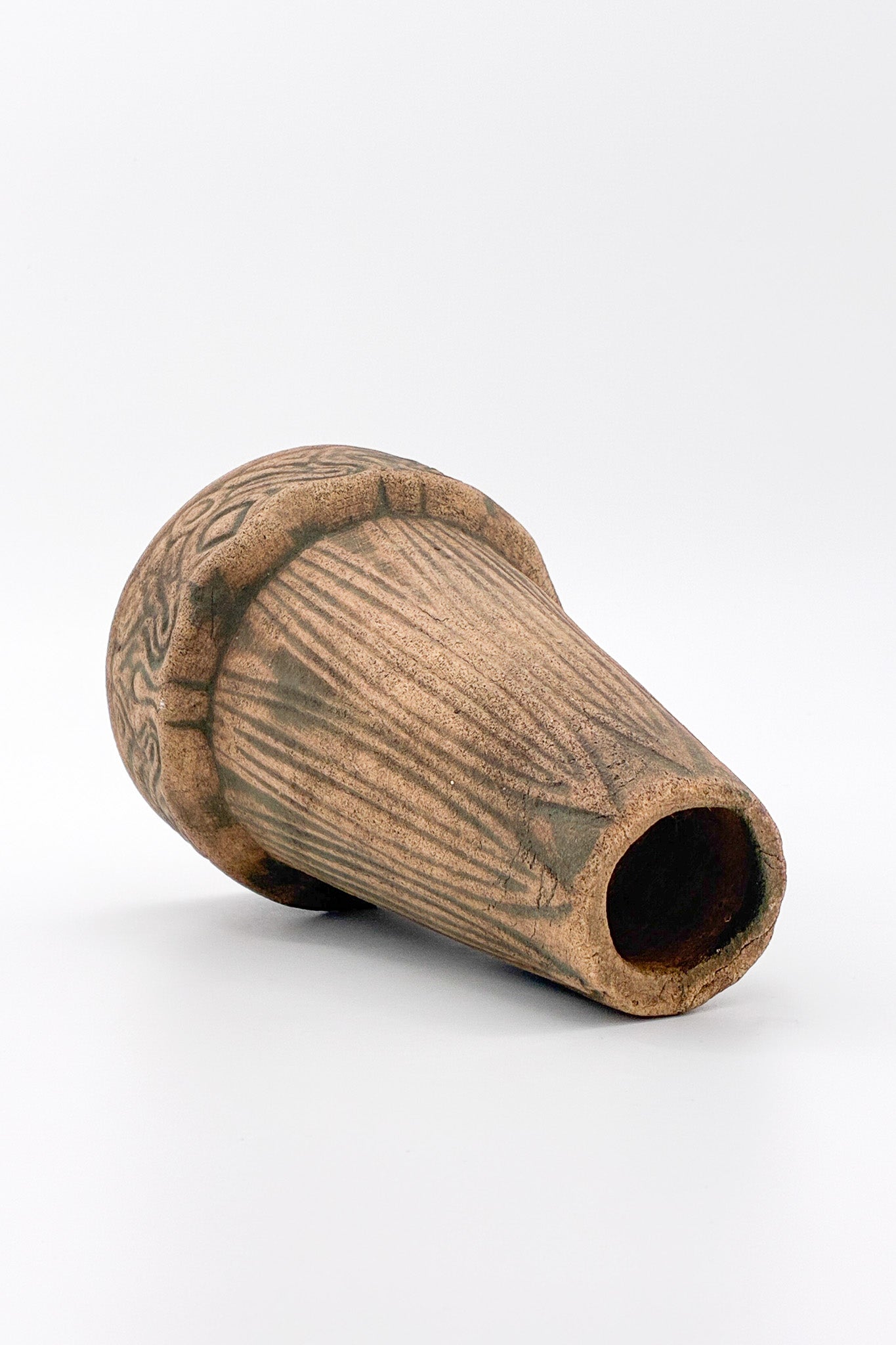 Brown Pottery Object / 陶器 茶 オブジェ
