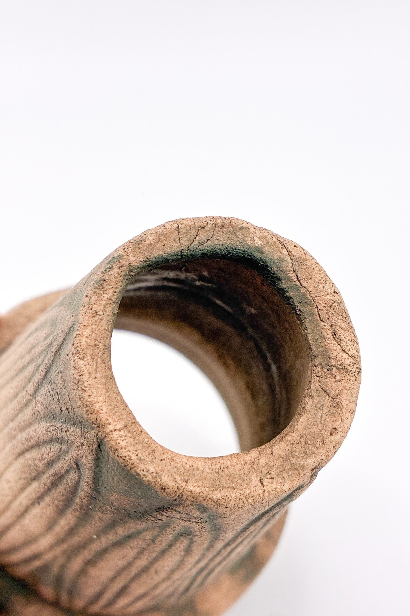 Brown Pottery Object / 陶器 茶 オブジェ