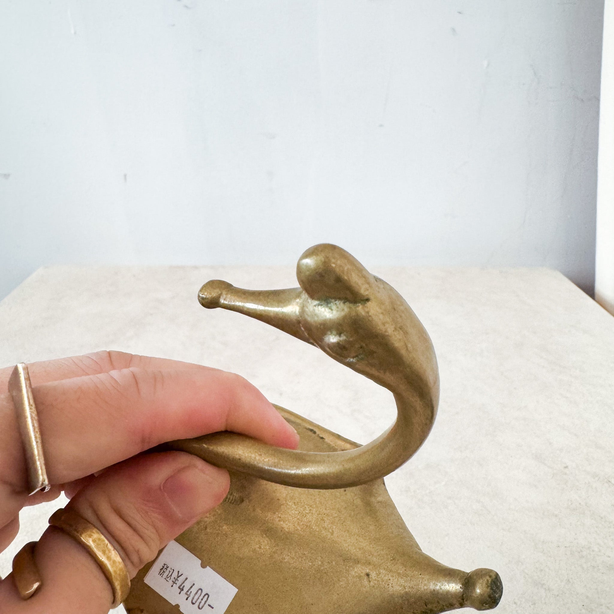 Brass Swan Figurine / 真鍮製白鳥のオブジェ