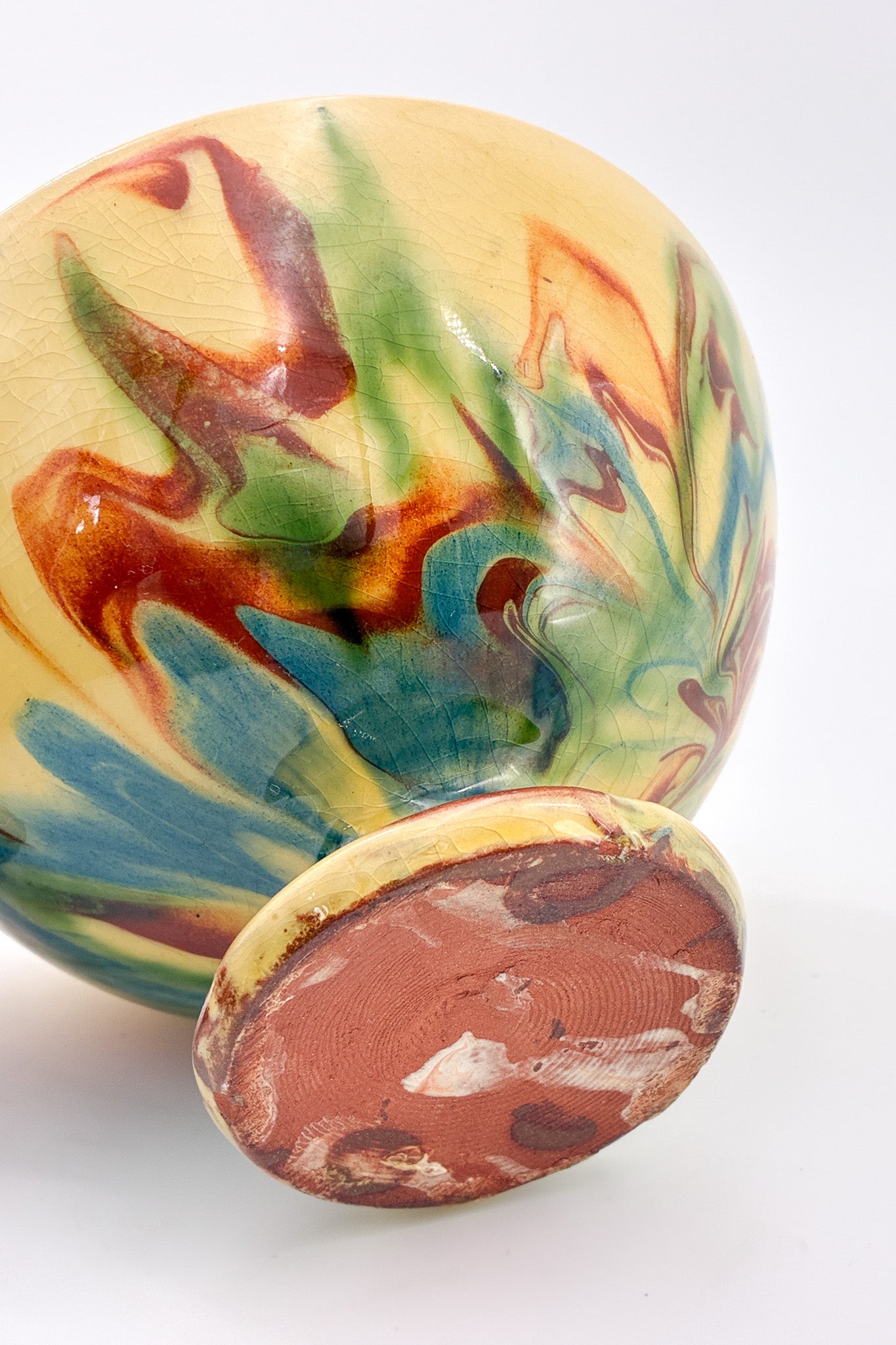 Ceramic Footed Bowl / 陶器 フッテッドボウル