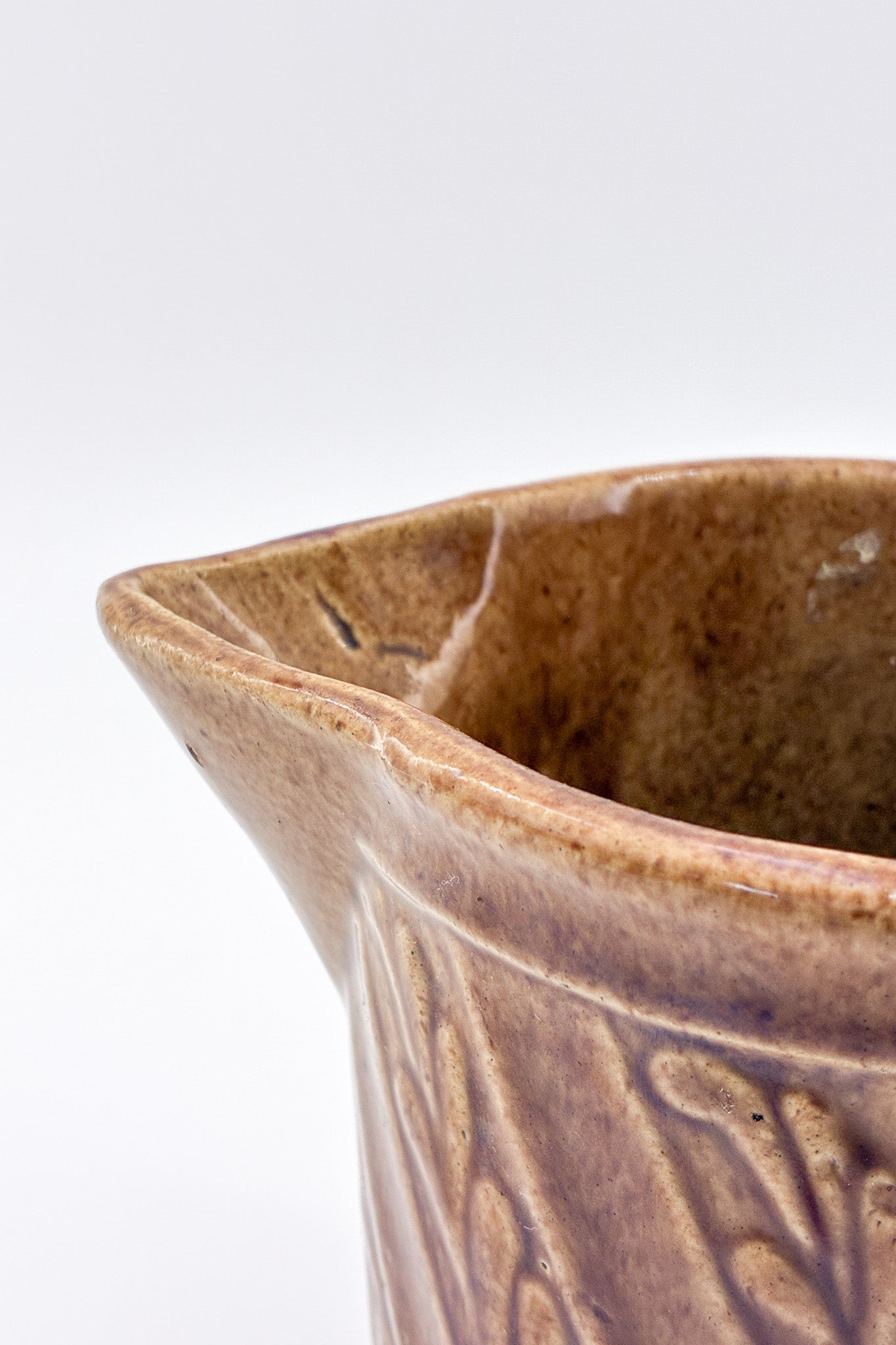 Pottery Pitcher / 陶器 ピッチャー（茶色）