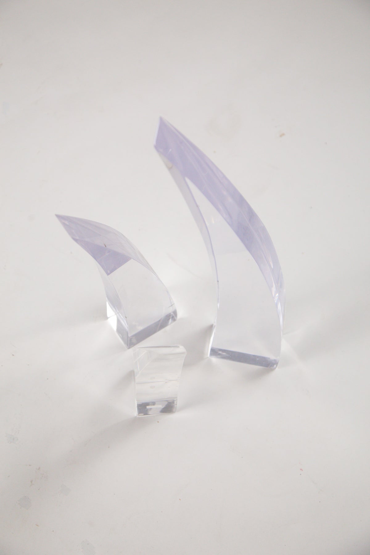 Lucite Horn Object Set / ルーサイト ホーン オブジェ 3点セット