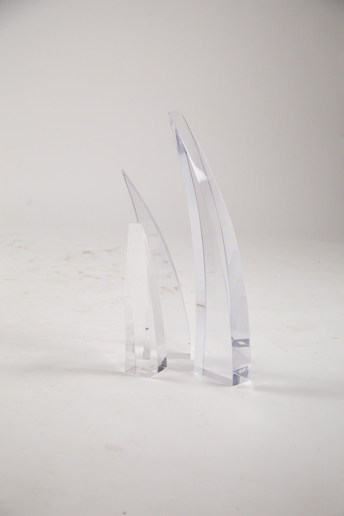 Lucite Horn Object Set / ルーサイト ホーン オブジェ 3点セット