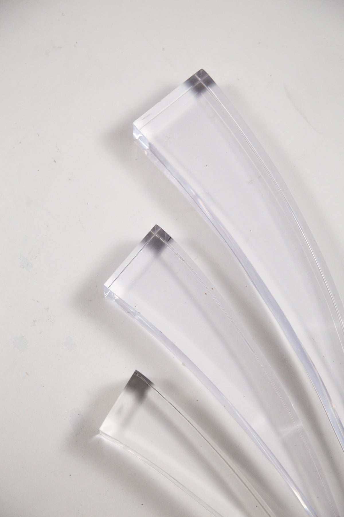 Lucite Horn Object Set / ルーサイト ホーン オブジェ 3点セット