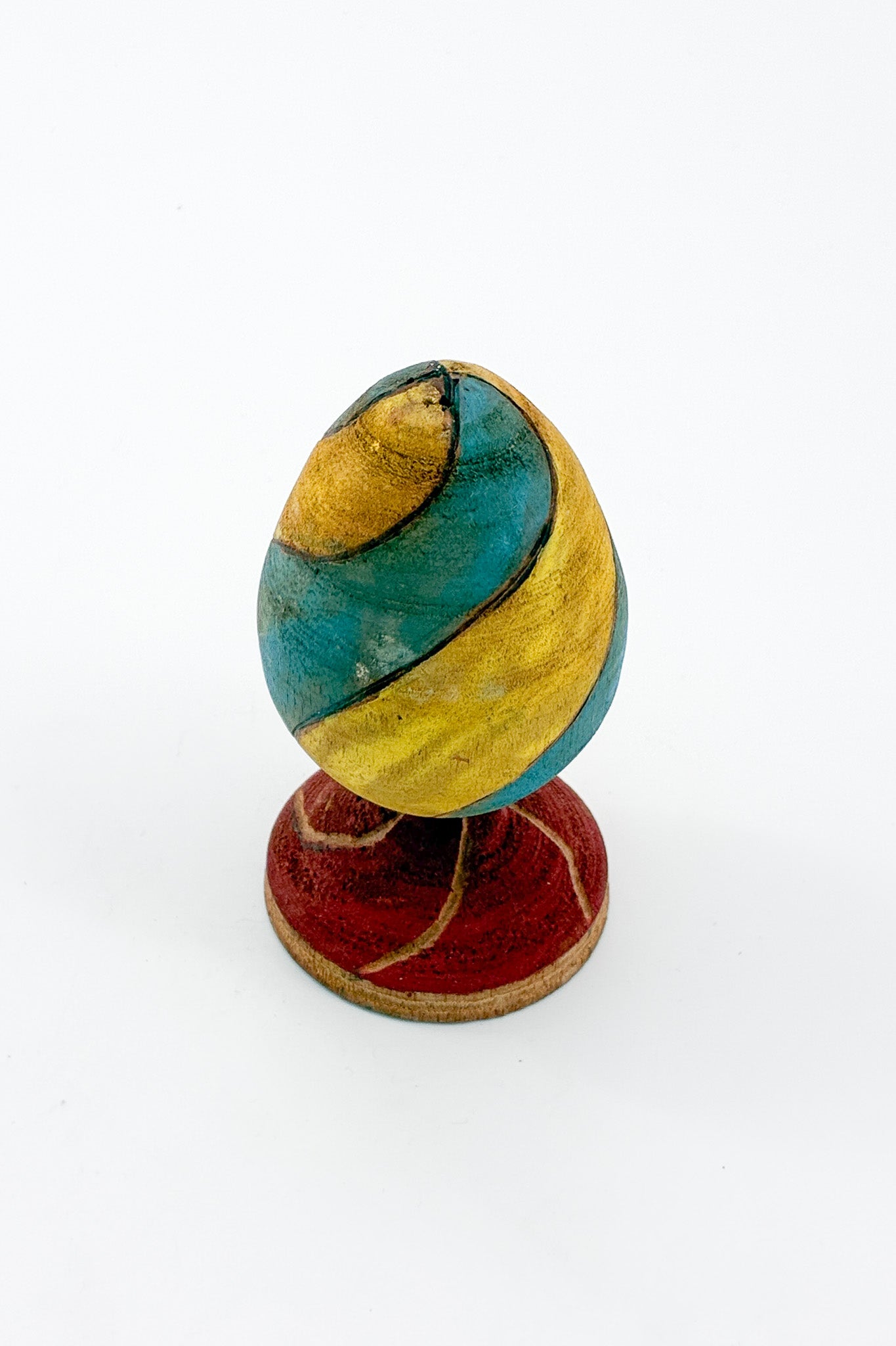Wooden Egg Object / 木製 タマゴ型オブジェ
