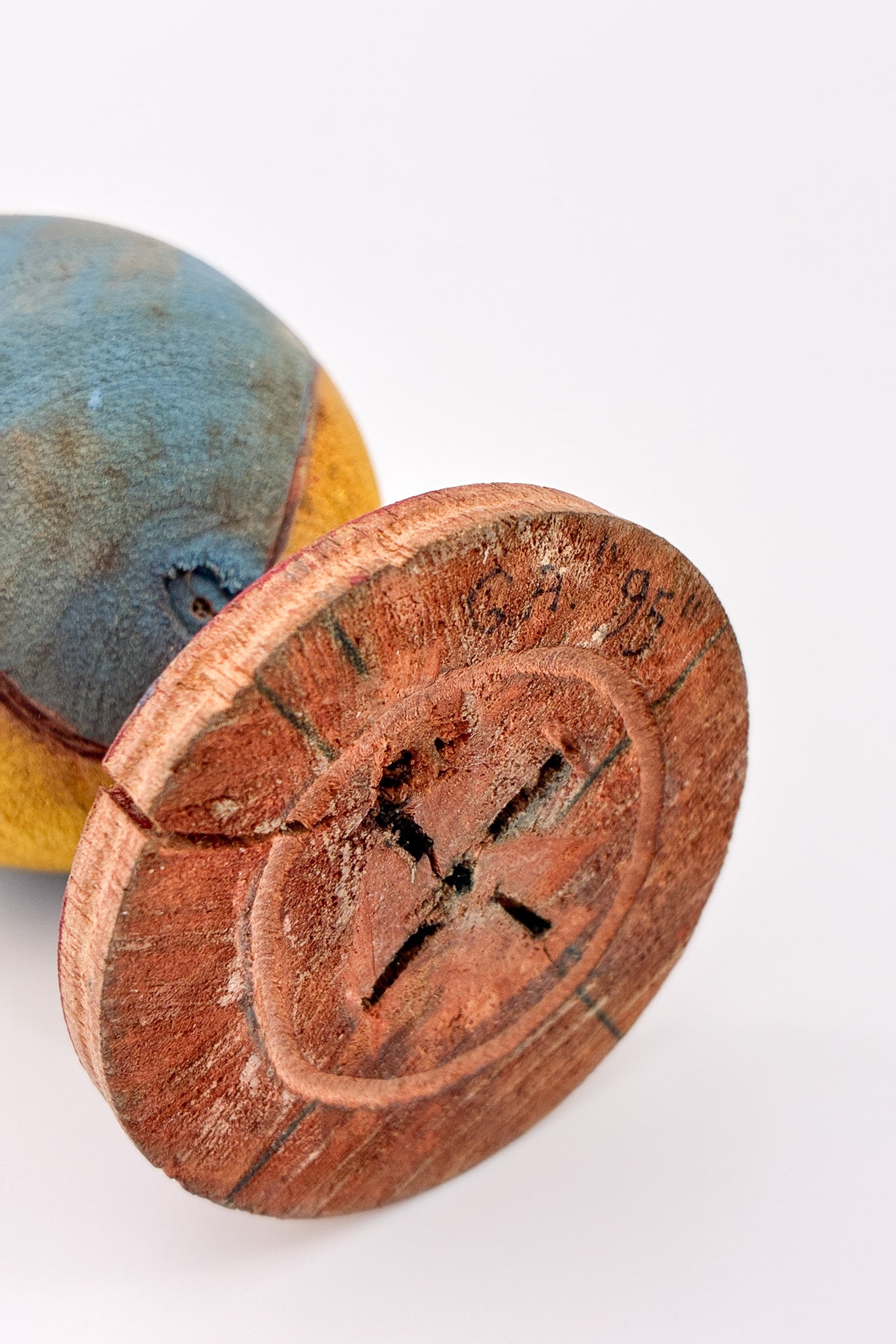 Wooden Egg Object / 木製 タマゴ型オブジェ