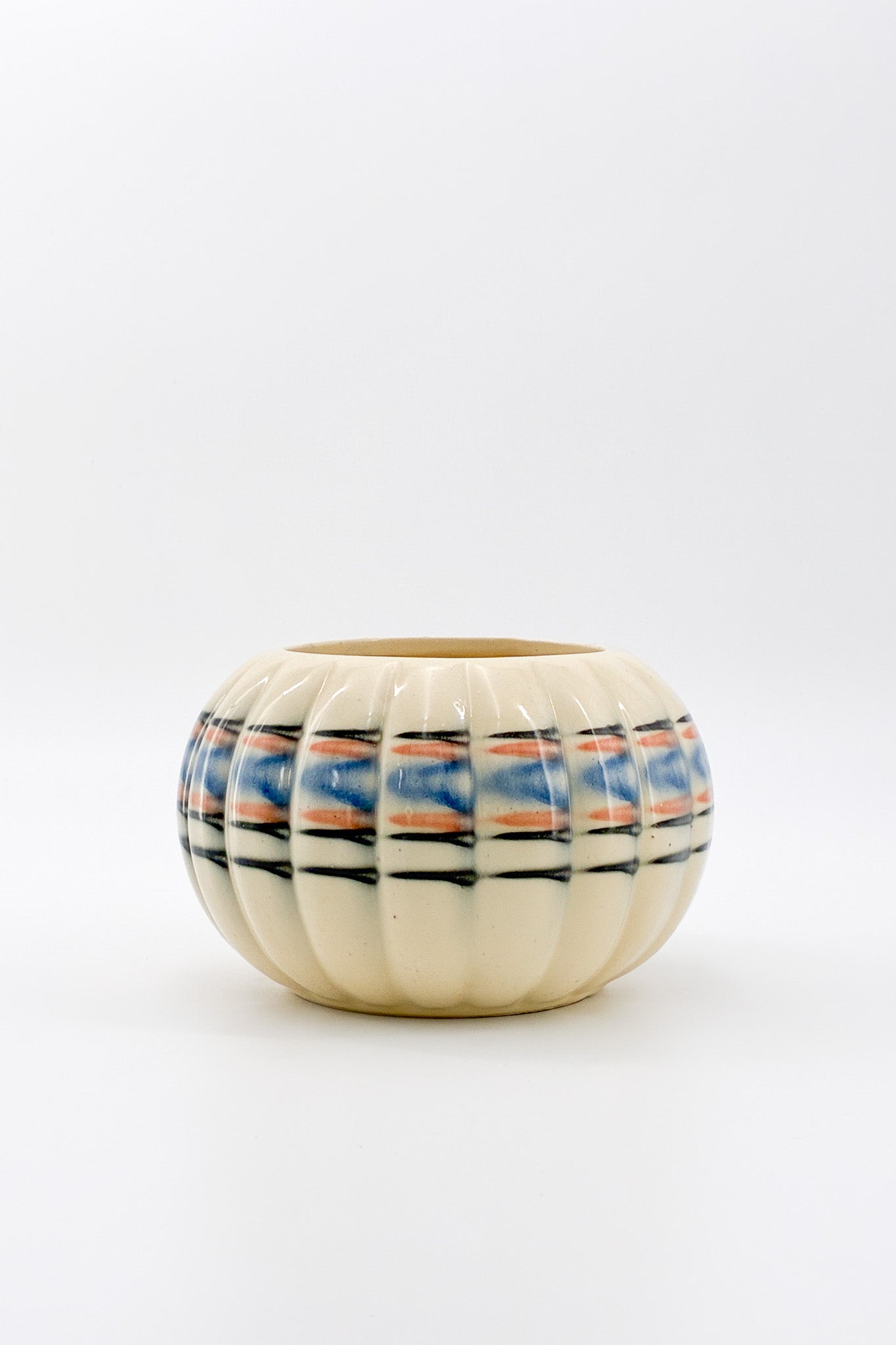 Pottery Pot Pink & Blue / 陶器の鉢（ピンク、ブルー）