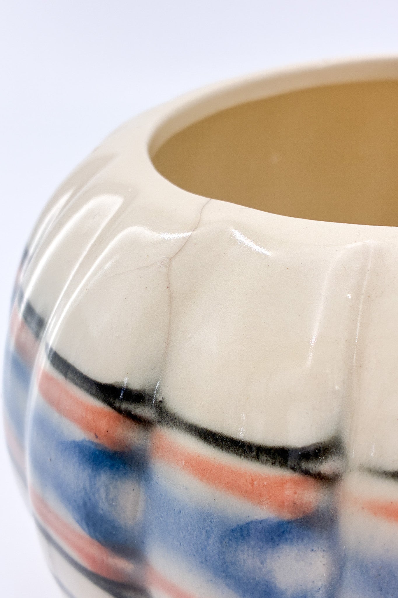 Pottery Pot Pink & Blue / 陶器の鉢（ピンク、ブルー）