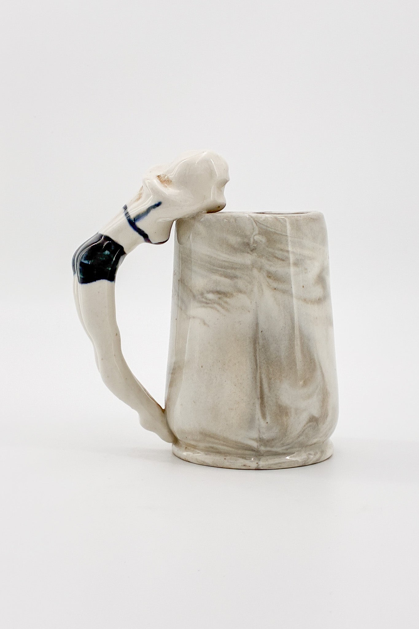 Nude Lady Handle Marble Mug / ヌードレディハンドル マーブルマグ