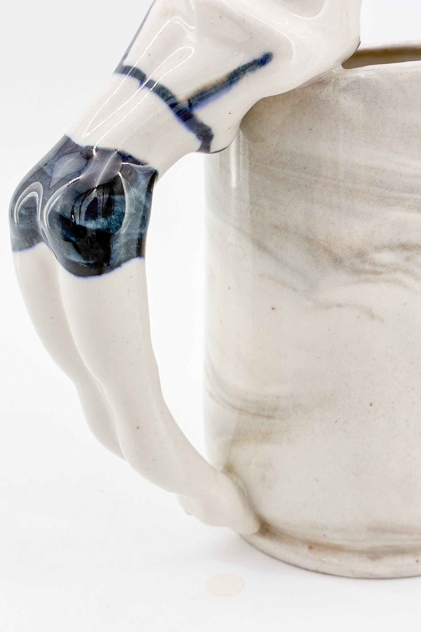 Nude Lady Handle Marble Mug / ヌードレディハンドル マーブルマグ