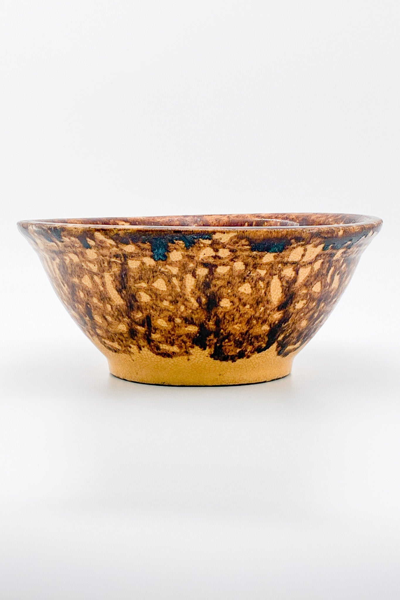 Pottery Marble Bowl Brown / 陶器ボウル マーブル ブラウン