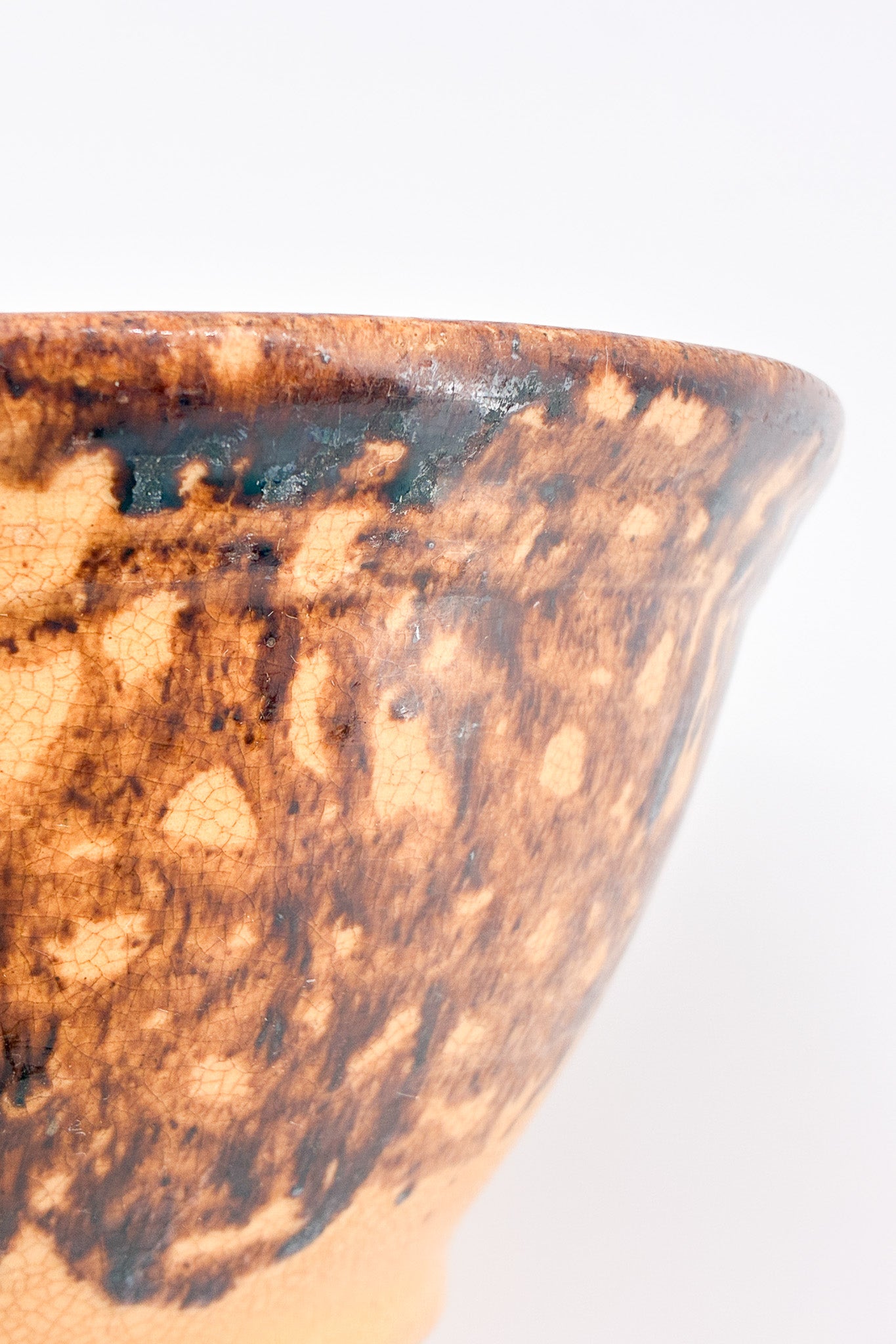 Pottery Marble Bowl Brown / 陶器ボウル マーブル ブラウン