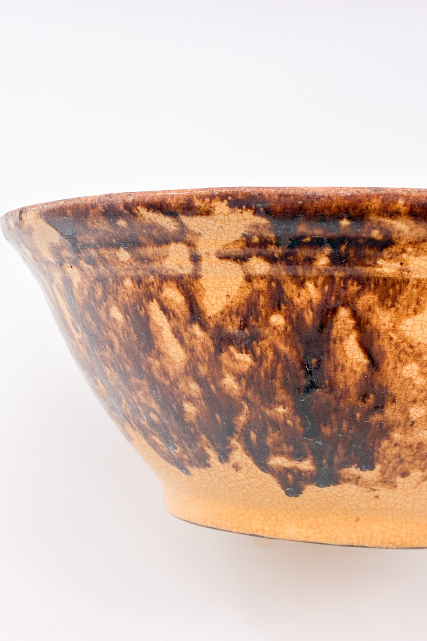 Pottery Marble Bowl Brown / 陶器ボウル マーブル ブラウン