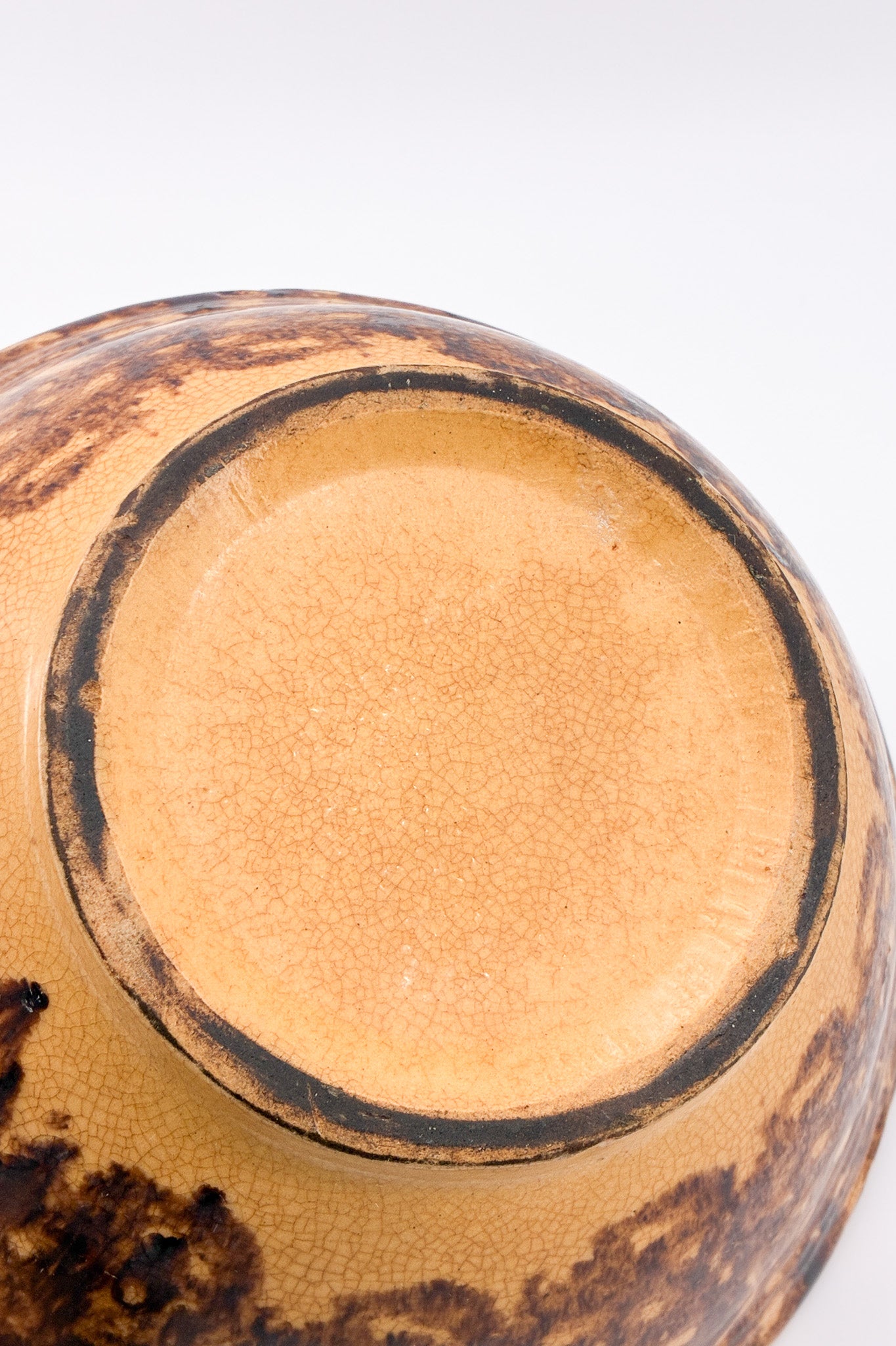 Pottery Marble Bowl Brown / 陶器ボウル マーブル ブラウン