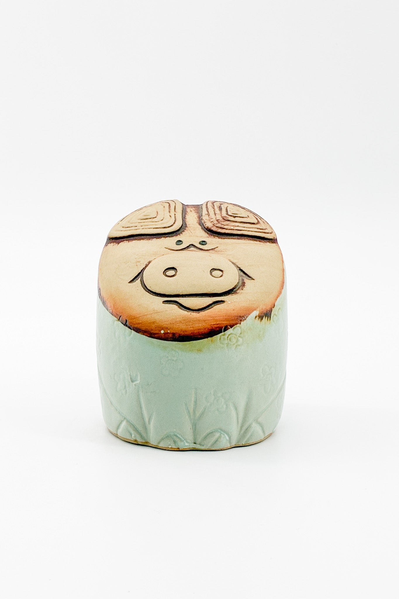 Ceramic Piggy Bank / 陶器 ぶたの貯金箱