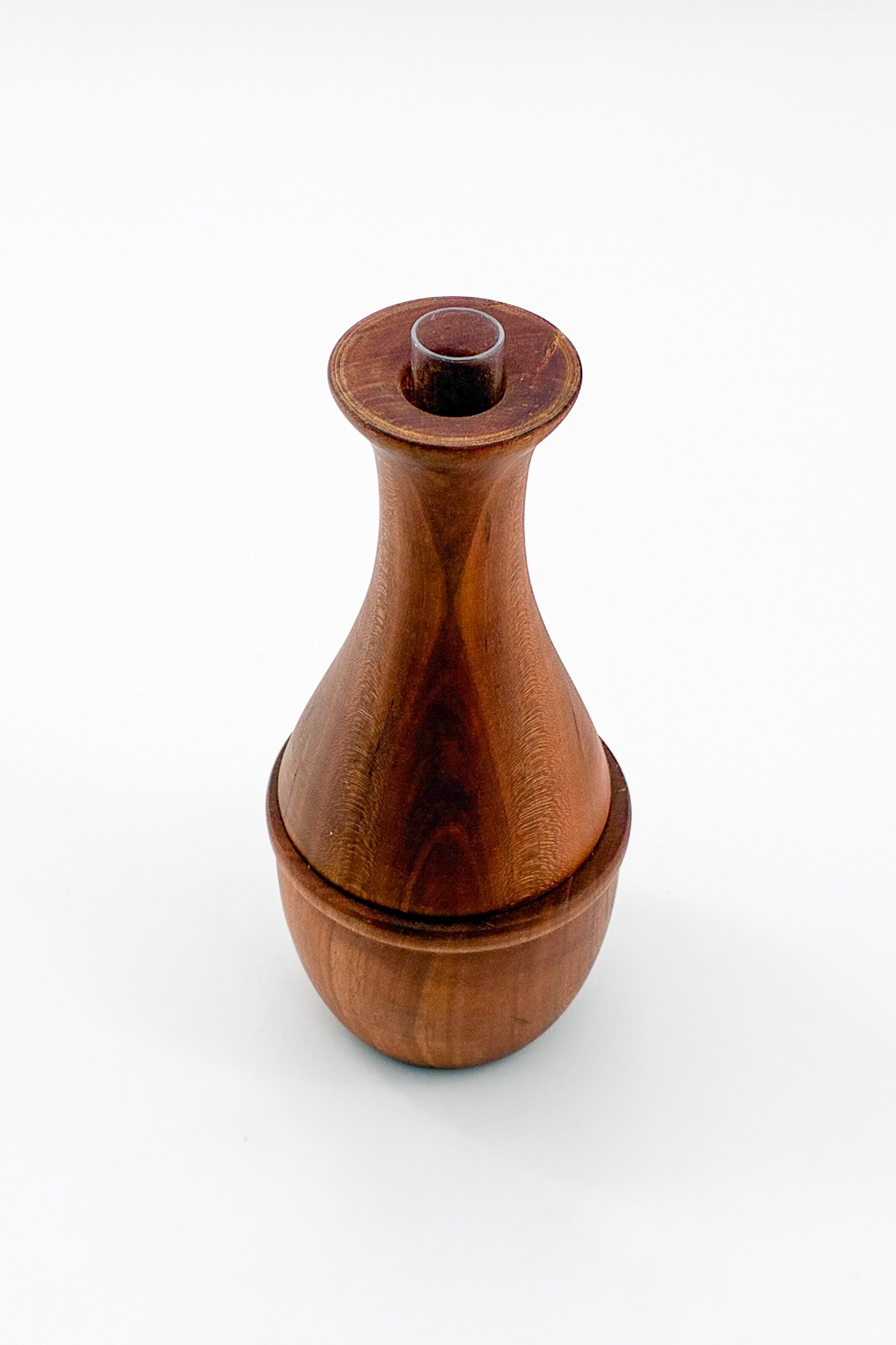 Wooden Single Flower Vase / 木製 一輪挿し