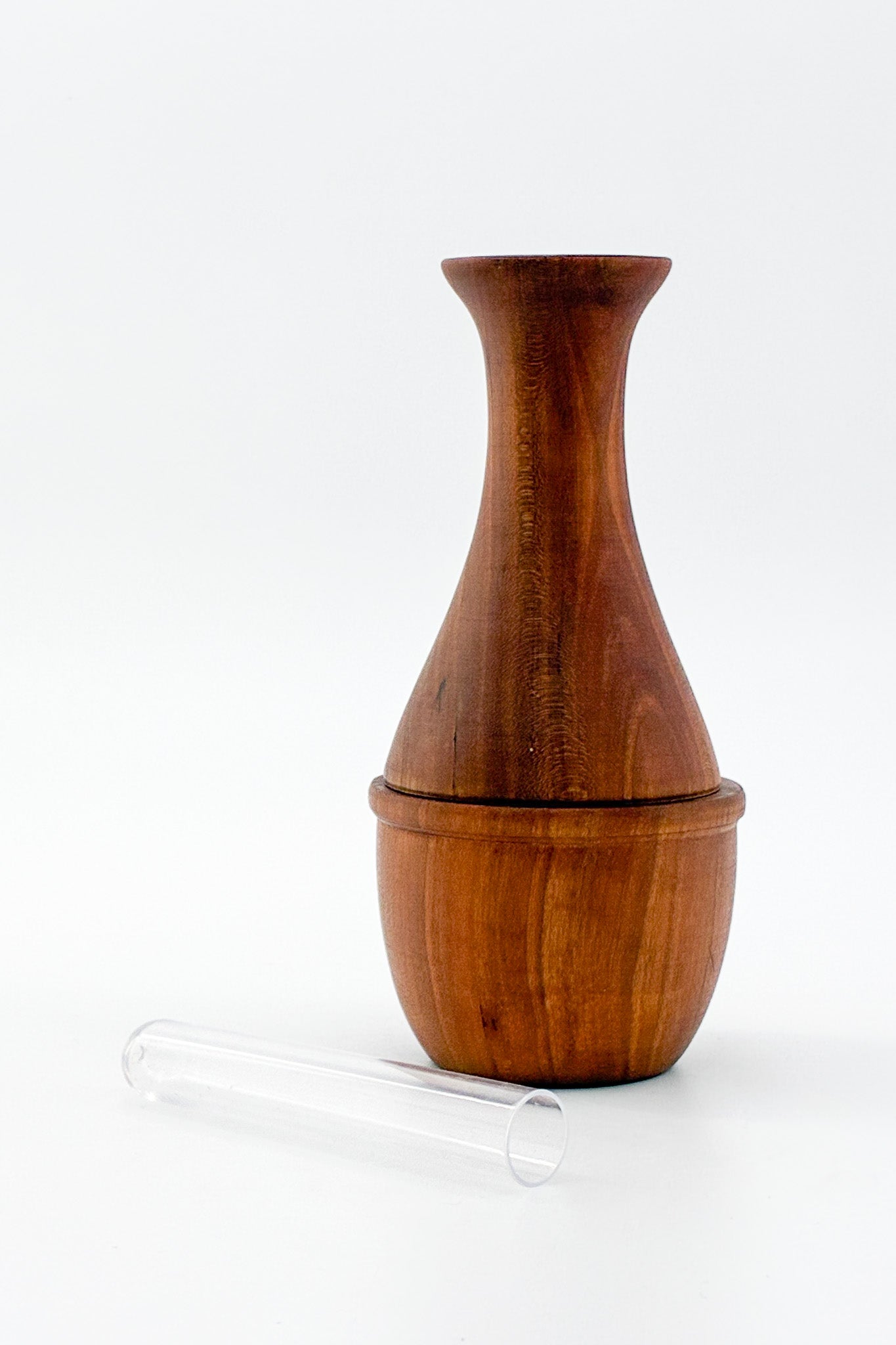 Wooden Single Flower Vase / 木製 一輪挿し