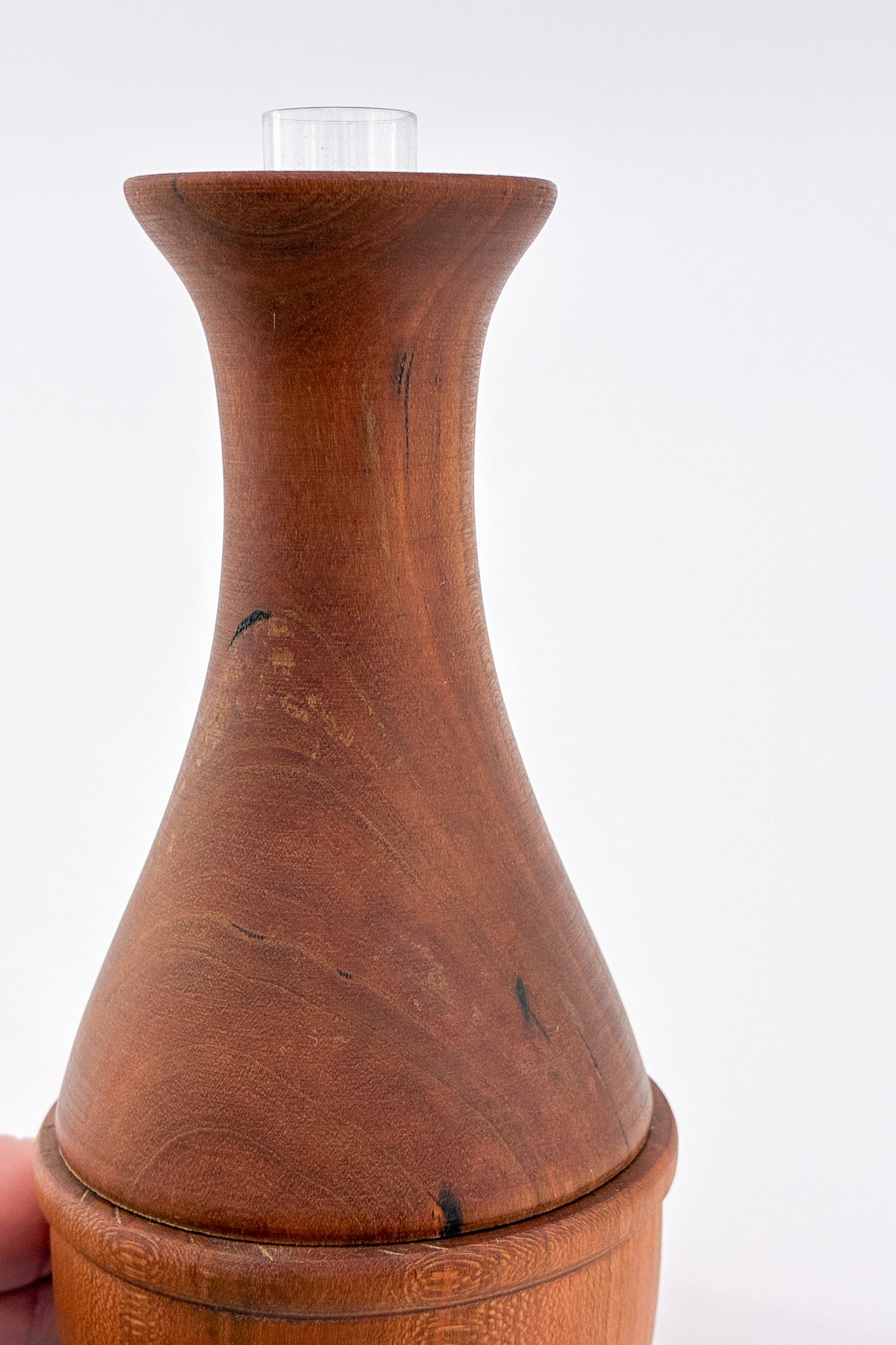 Wooden Single Flower Vase / 木製 一輪挿し