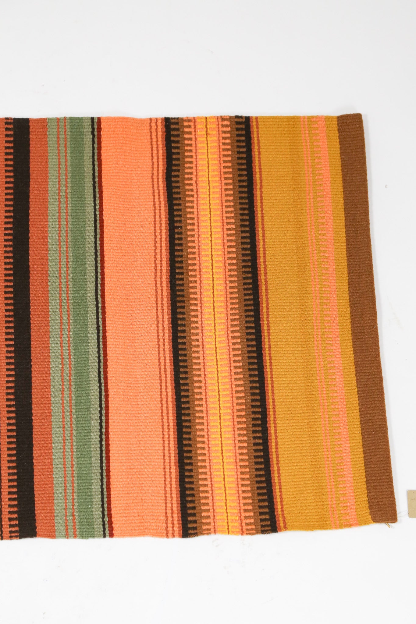 Vintage Finnish Striped Woven Runner Rug / ヴィンテージ