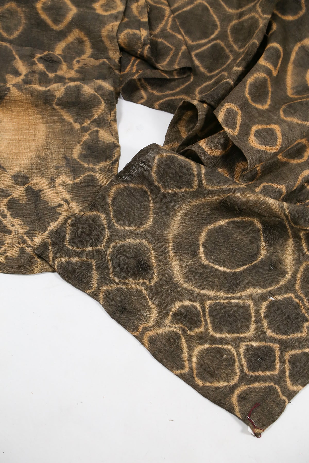 African Vintage Tiedye Fabric / アフリカン ヴィンテージ 絞り染め ロングテキスタイル