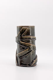 Ceramic Flower Vase Brown / 陶器フラワーベース ブラウン