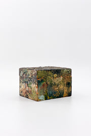 Abstract Oil Painted Wood Box / 抽象油彩ペイント・ウッドボックス