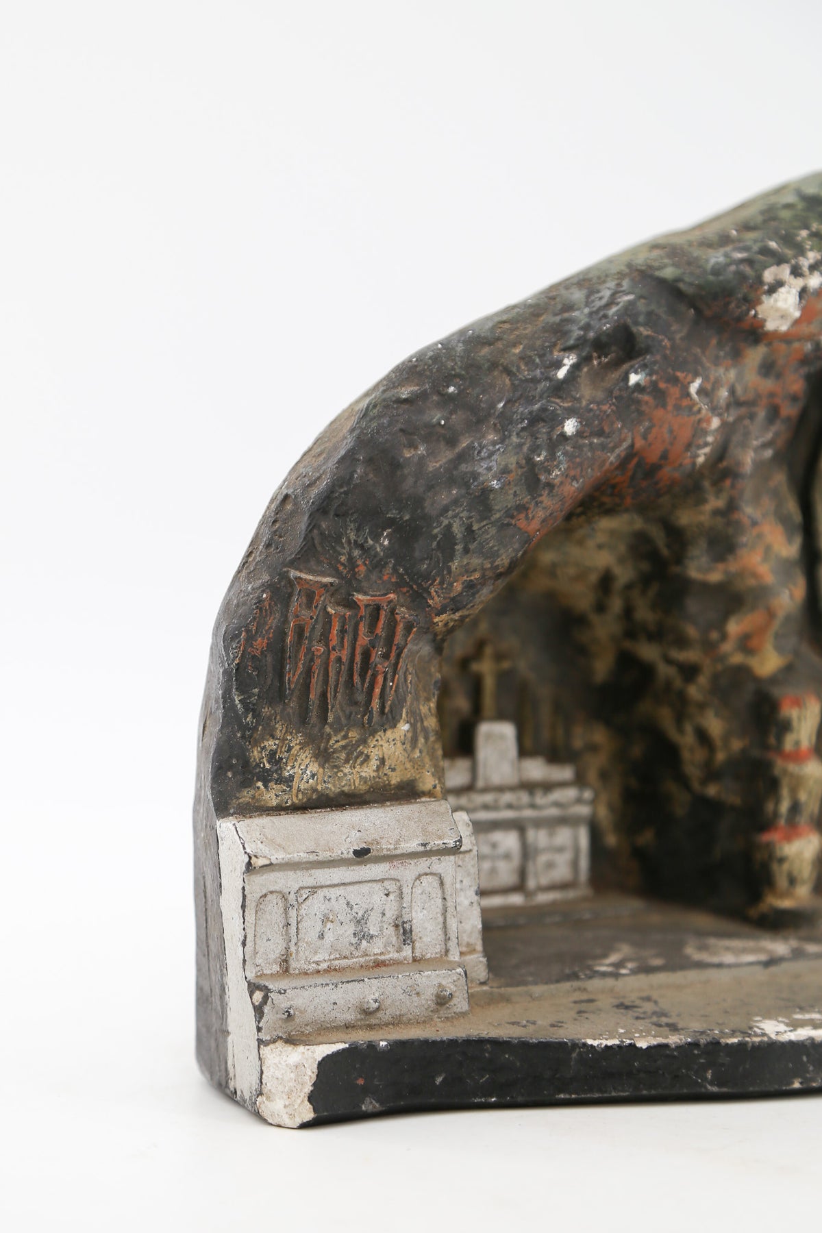 Grotto of Lourdes Chalkware Shrine / ルルドの洞窟 石膏オブジェ