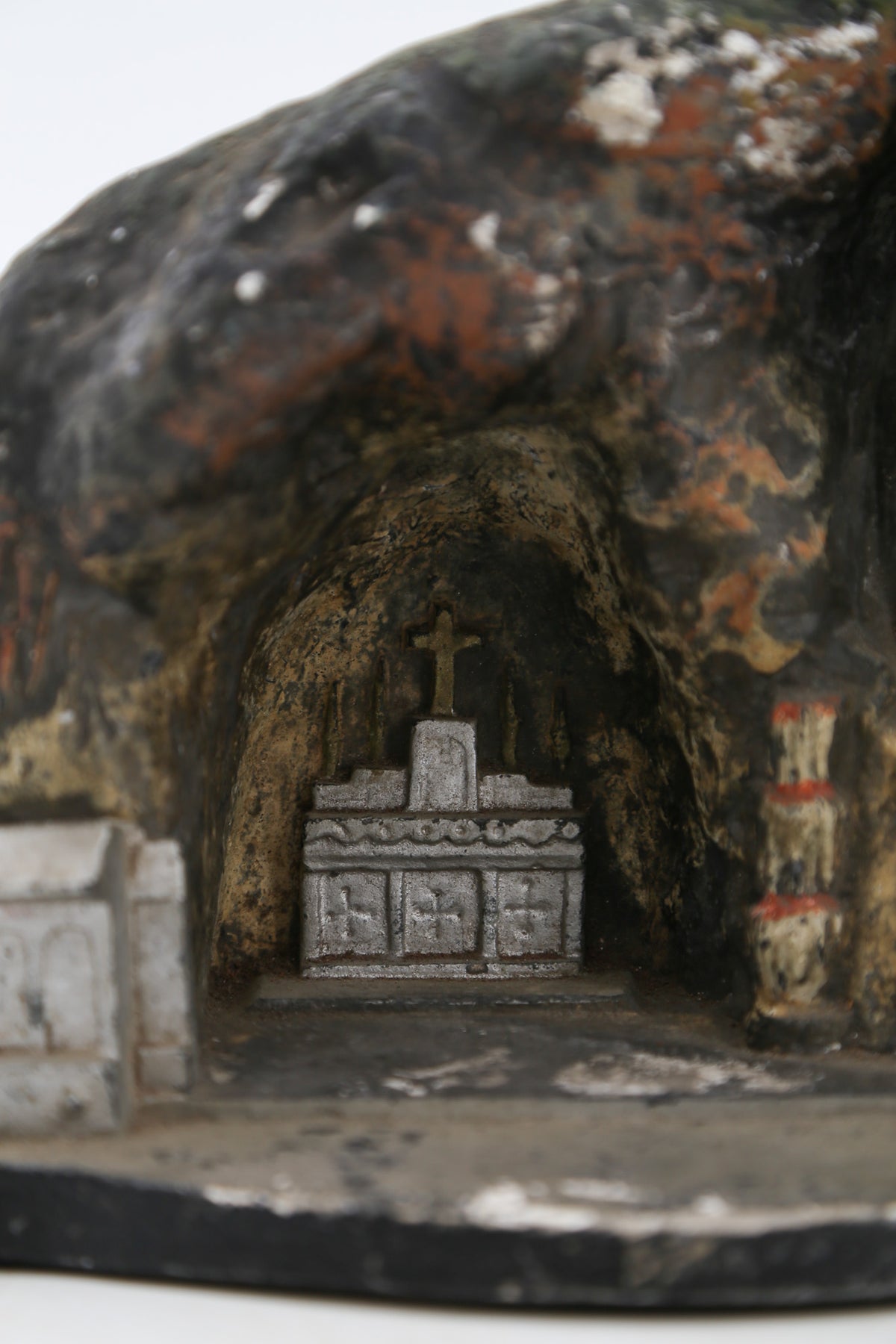 Grotto of Lourdes Chalkware Shrine / ルルドの洞窟 石膏オブジェ