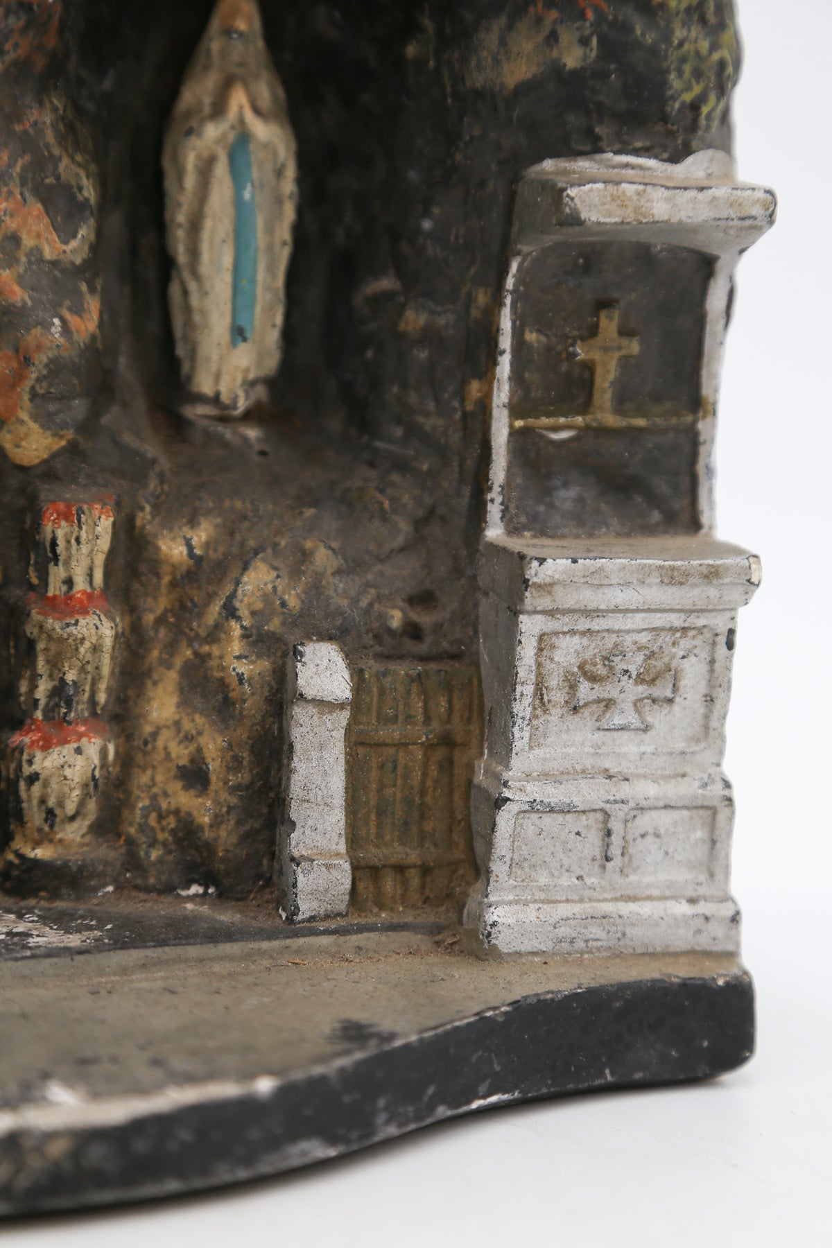 Grotto of Lourdes Chalkware Shrine / ルルドの洞窟 石膏オブジェ
